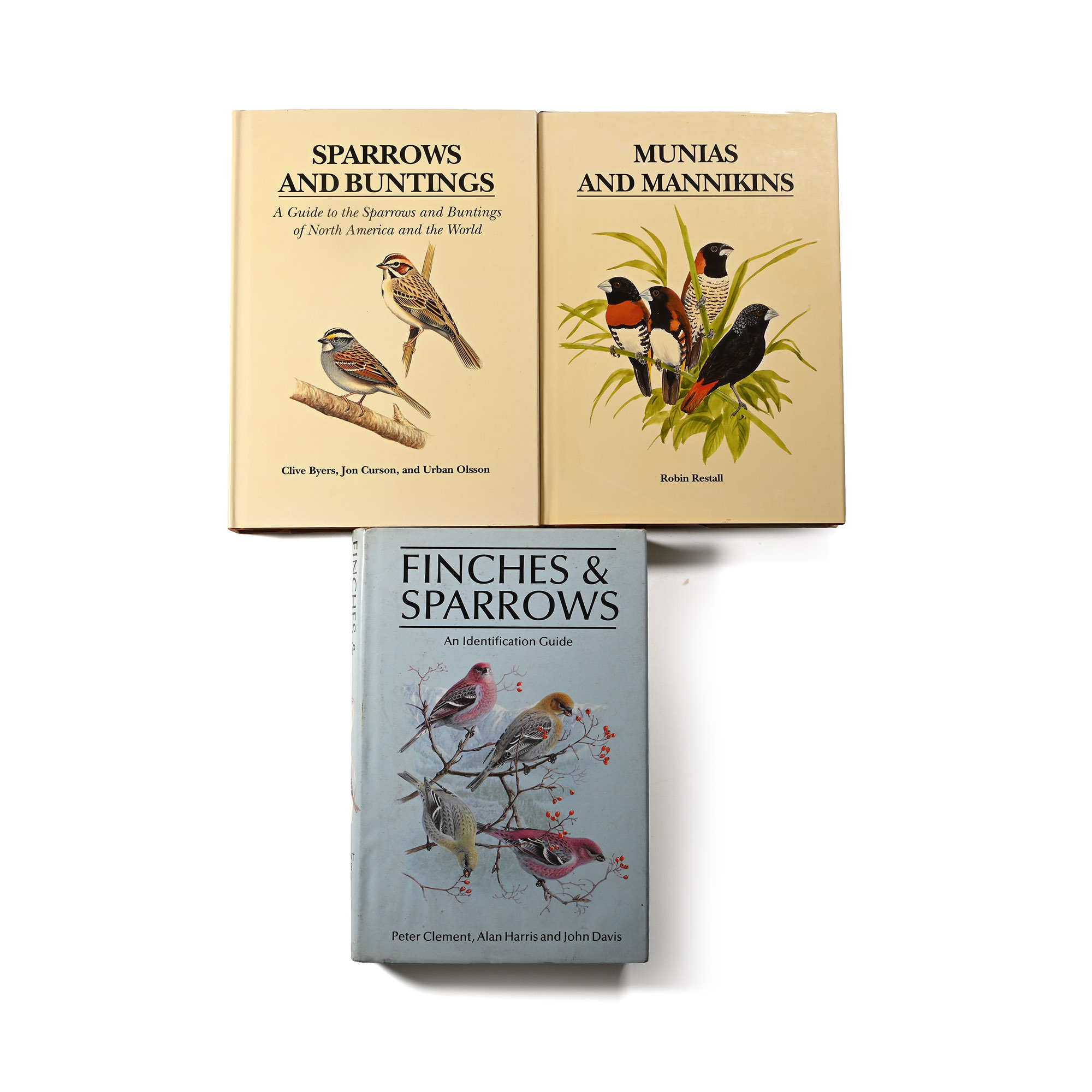 Bird Identification Guides: Sparrows, Buntings, Munias, Mannikins, Finches & Sparrows - 3 Titles