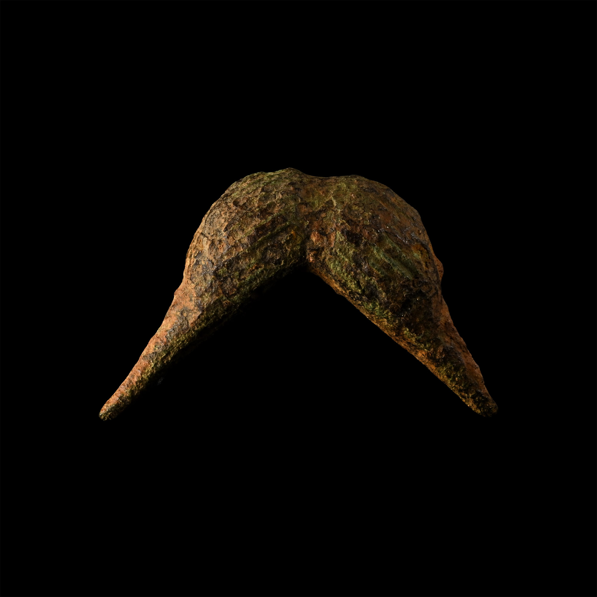 Iron Age Celtic Bronze Moustache Type Dagger Pommel