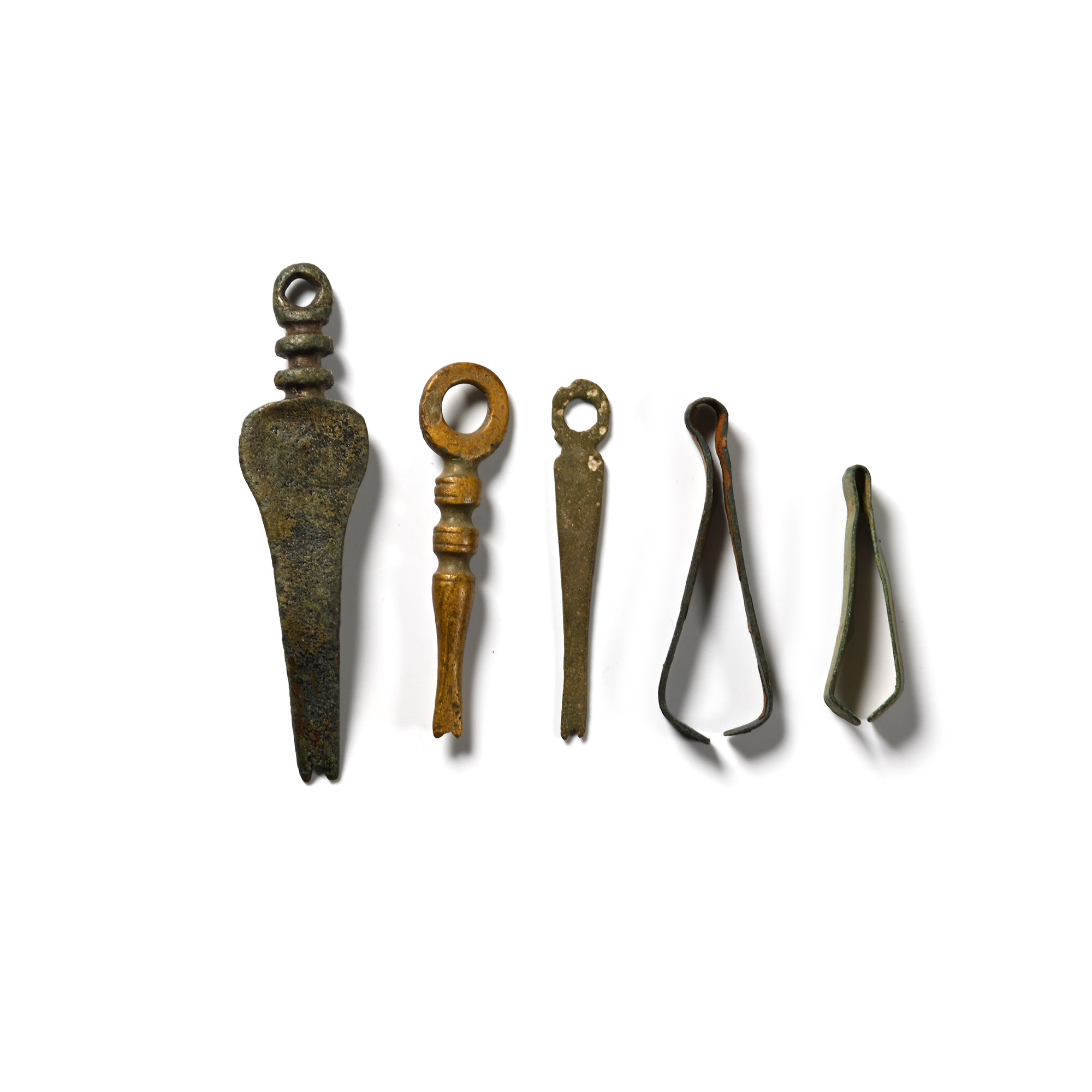 Roman Bronze Nail Cleaner and Tweezer Collection