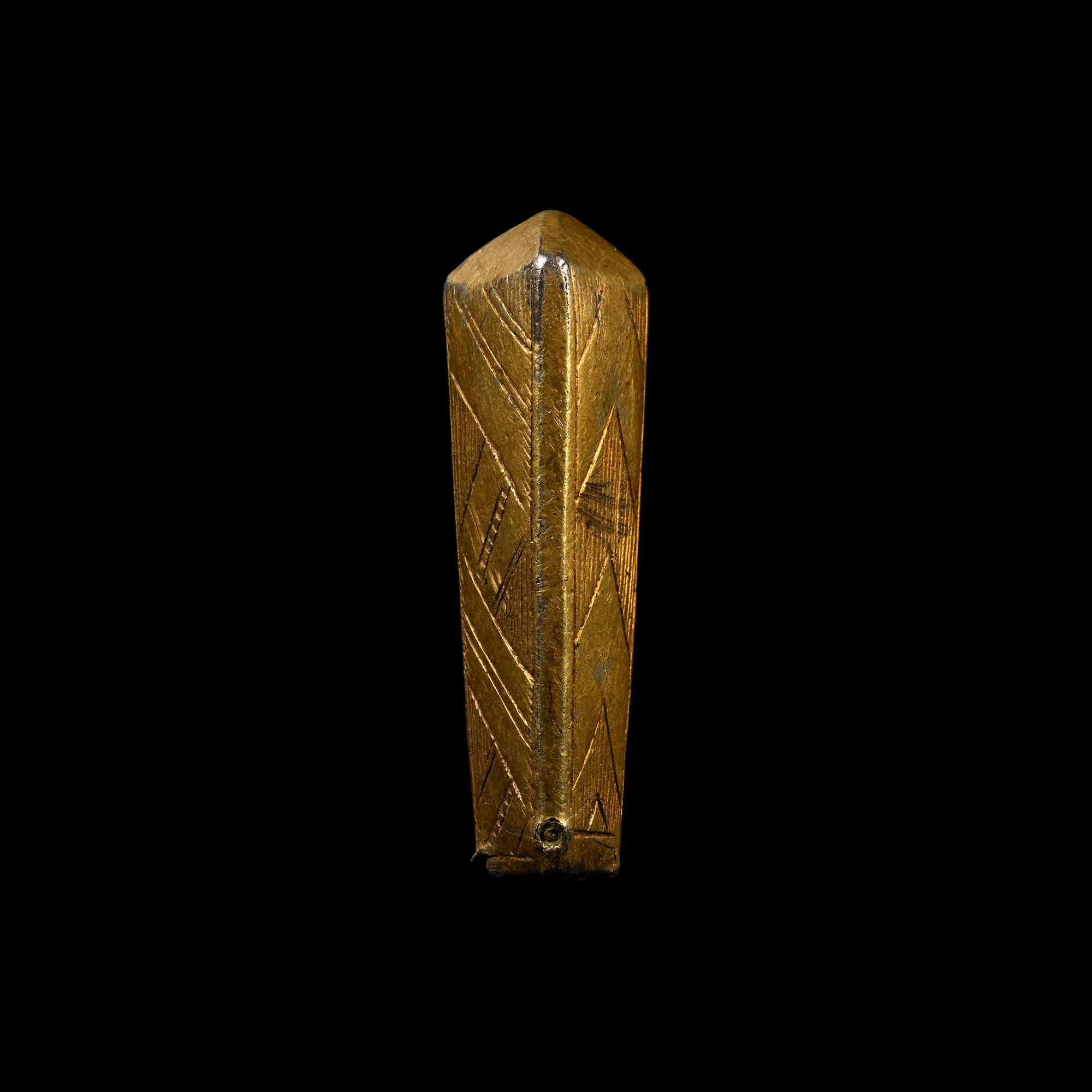 Medieval Knight's Silver-Gilt Heraldic Knife Handle