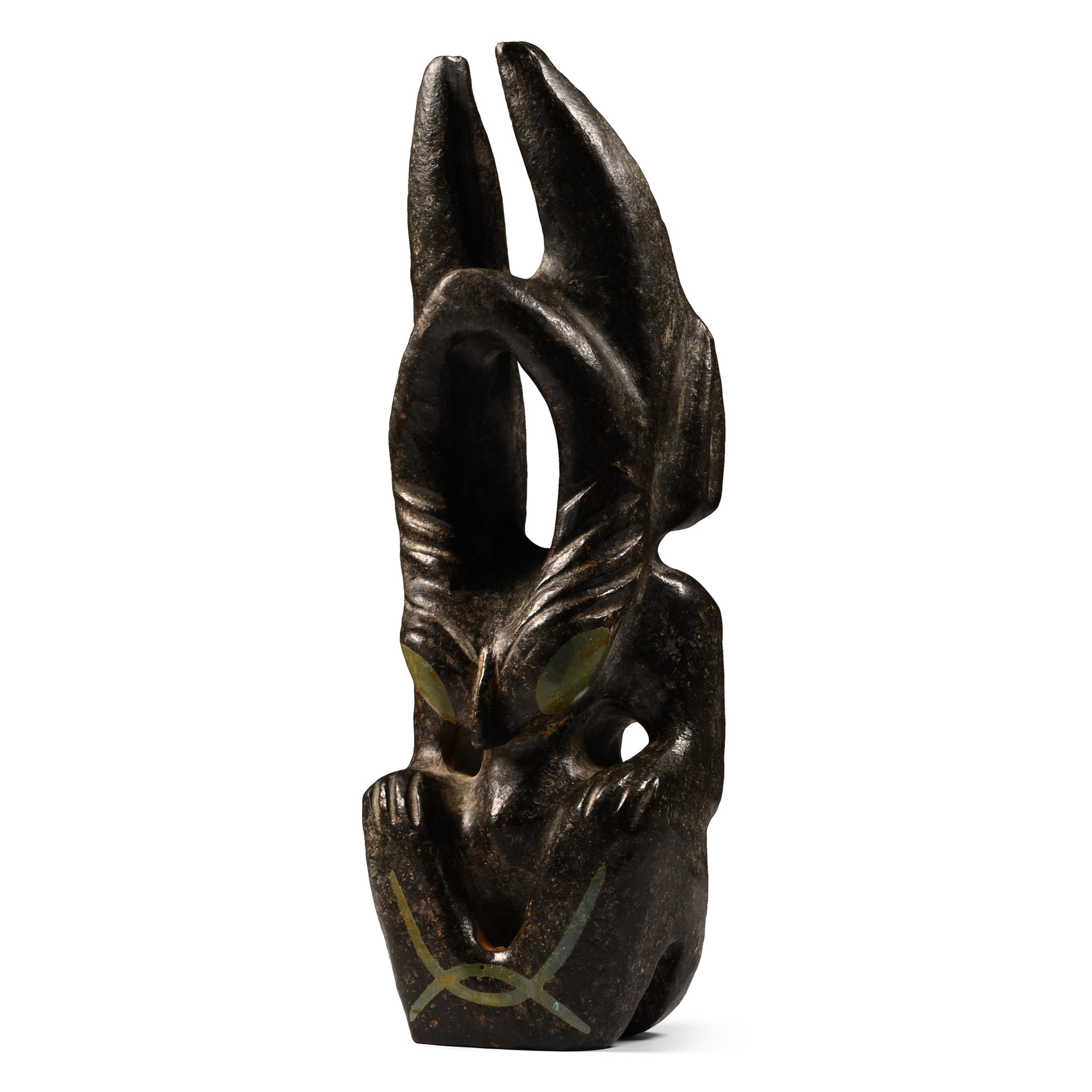 Western Asiatic Style Black Stone 'Alien' Insect Statue