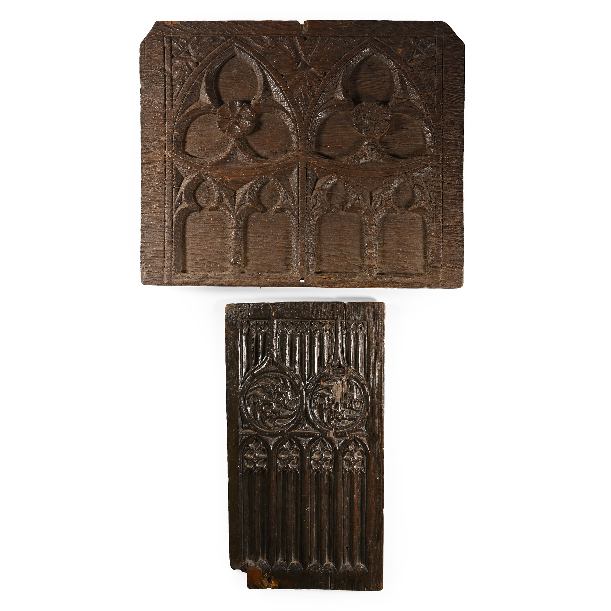Medieval English Oak Panel Group