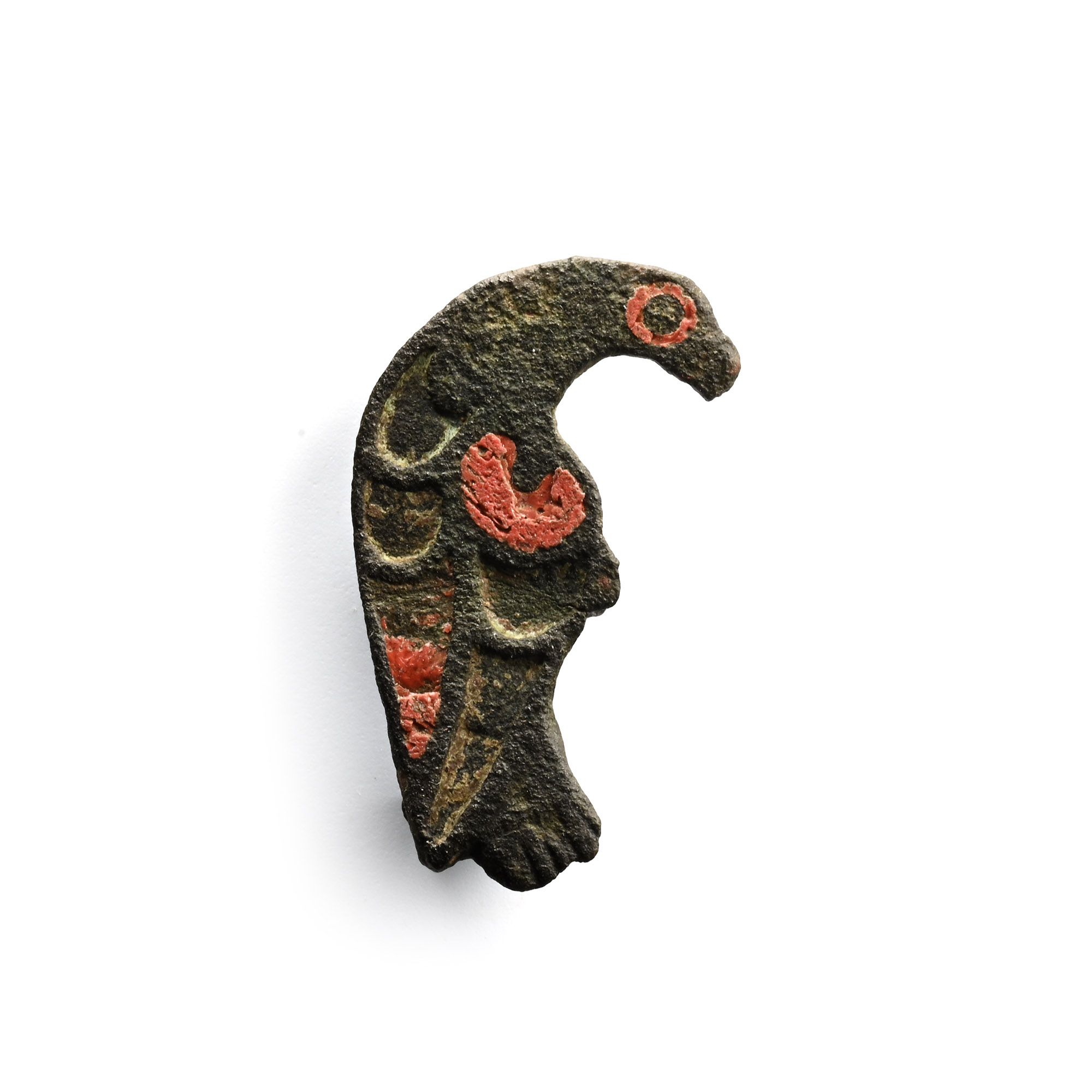 Romano-British Enamelled Bronze Eagle Brooch