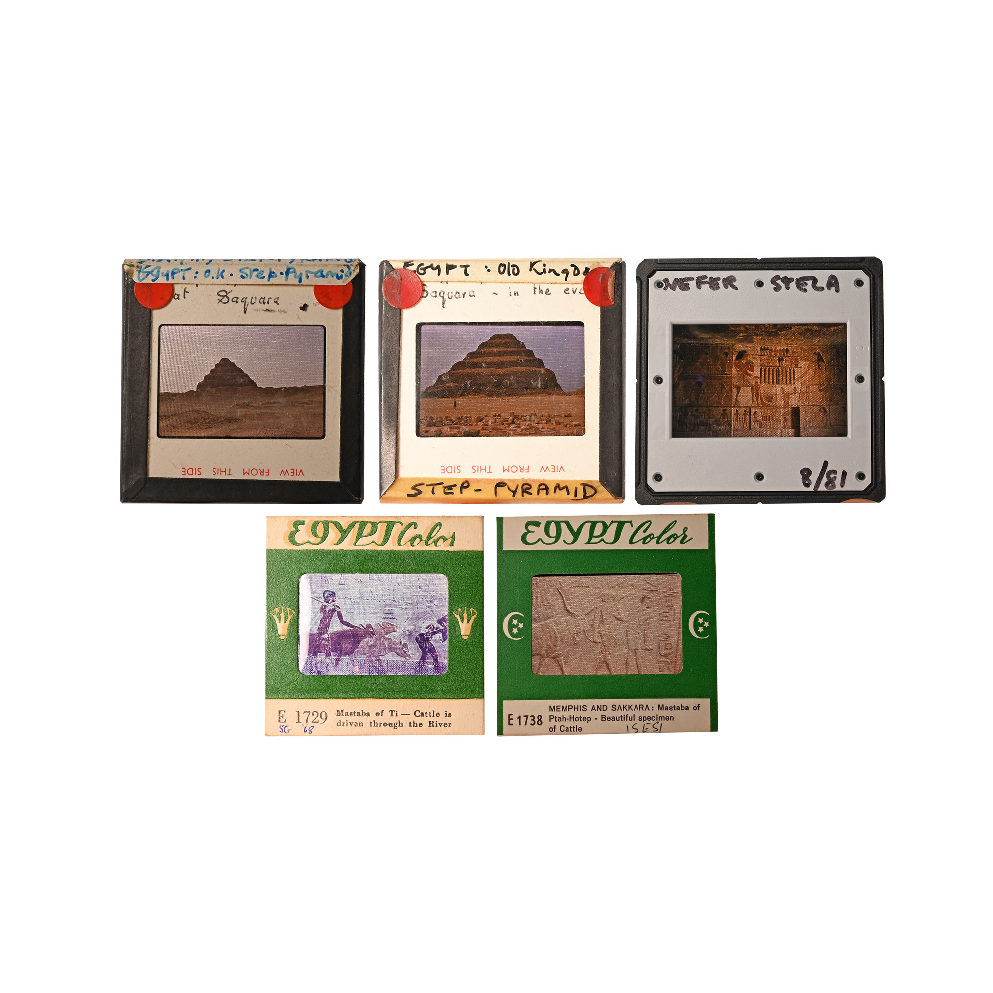 Historic Collection of 969 Slides of Archaeological Sites in Egypt
