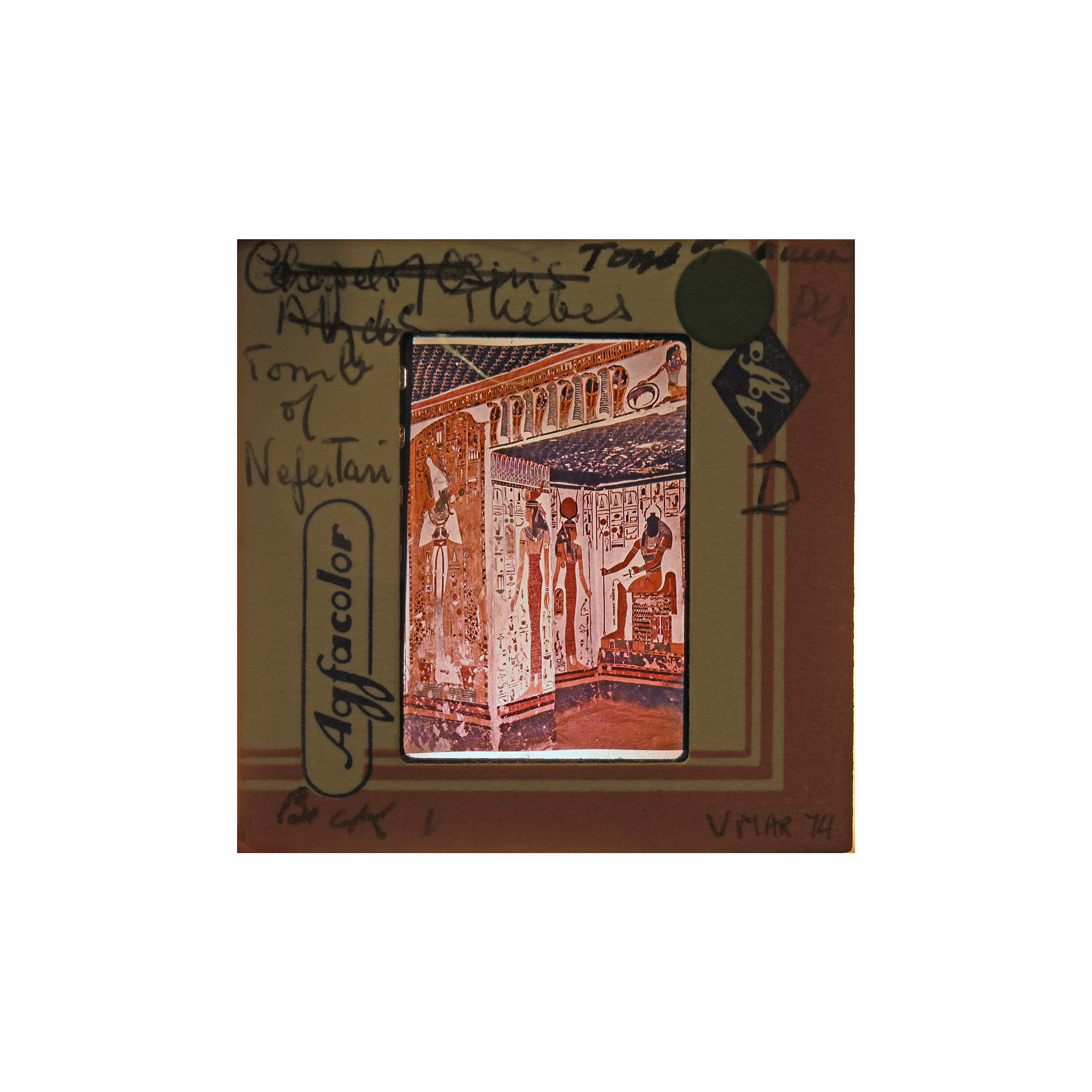 Historic Collection of 565 Slides of Egyptian Archaeological Sites and Artefacts