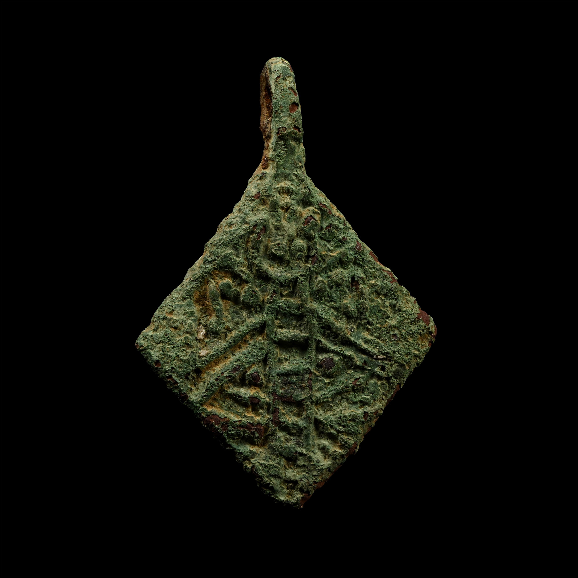 Medieval Knight's Bronze Heraldic Horse Harness Pendant