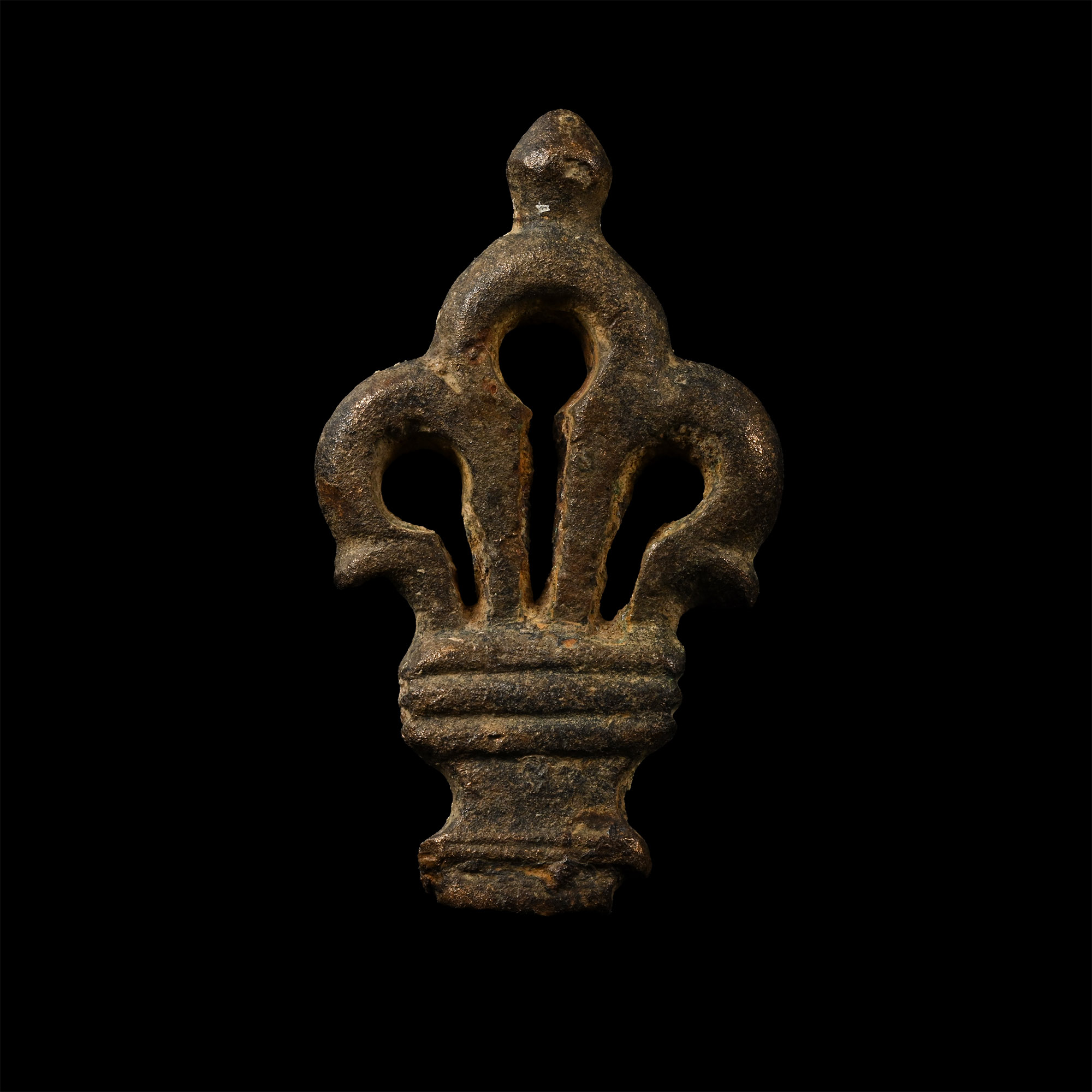 Roman Bronze Openwork Key Handle