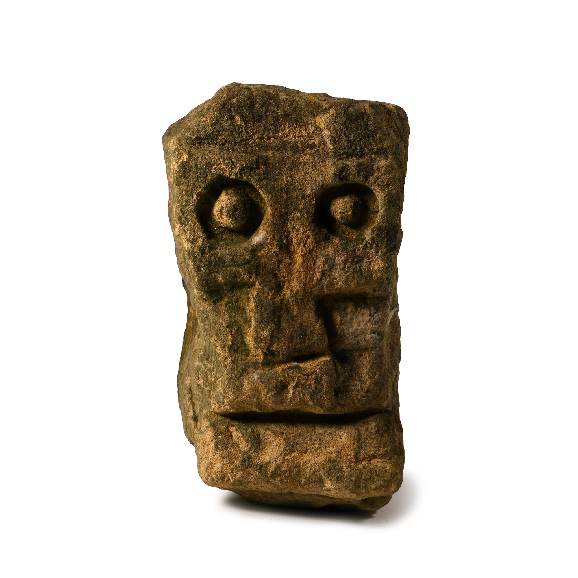 Georgian Carved Limestone Skull Stele