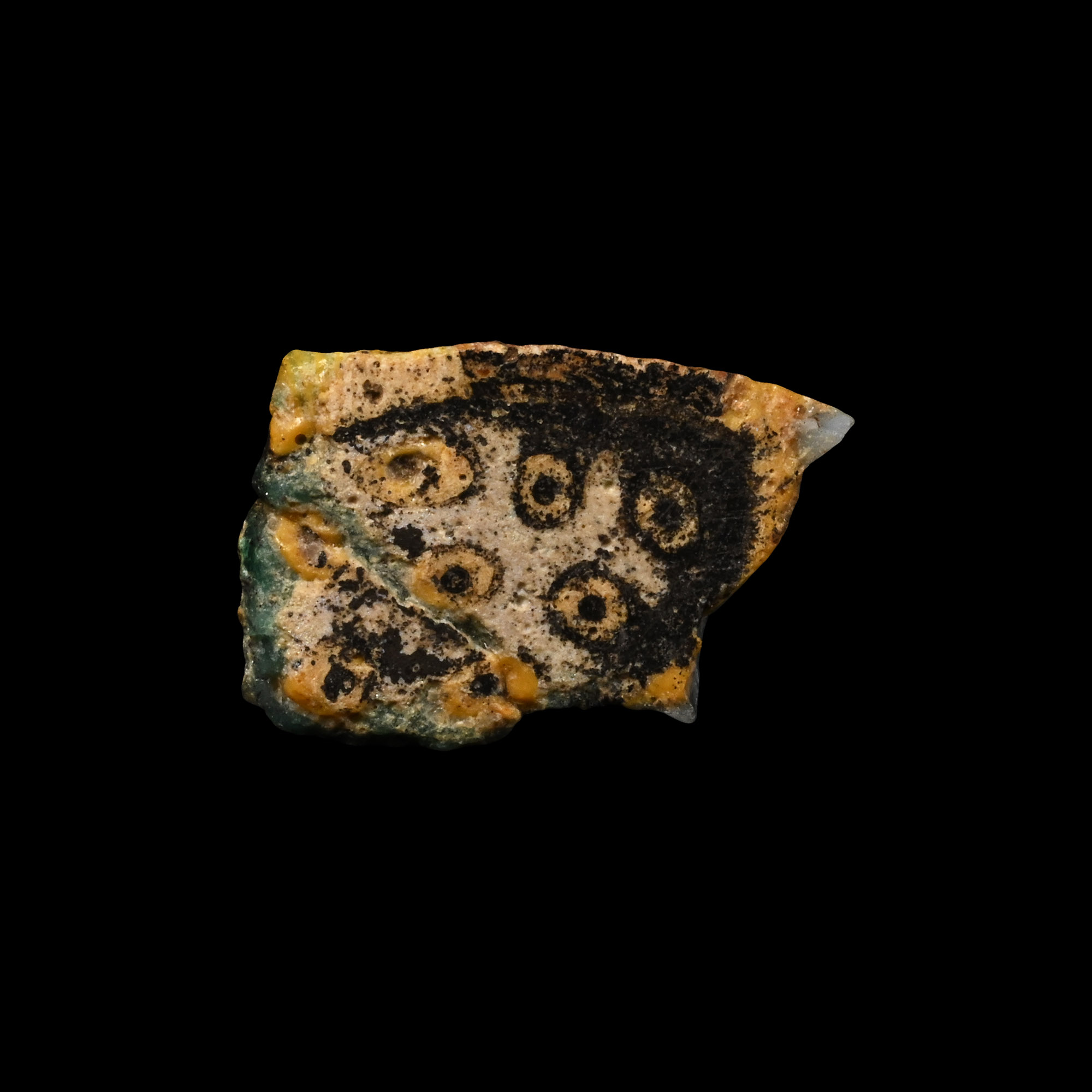 Egyptian Glass Panel with Eyes