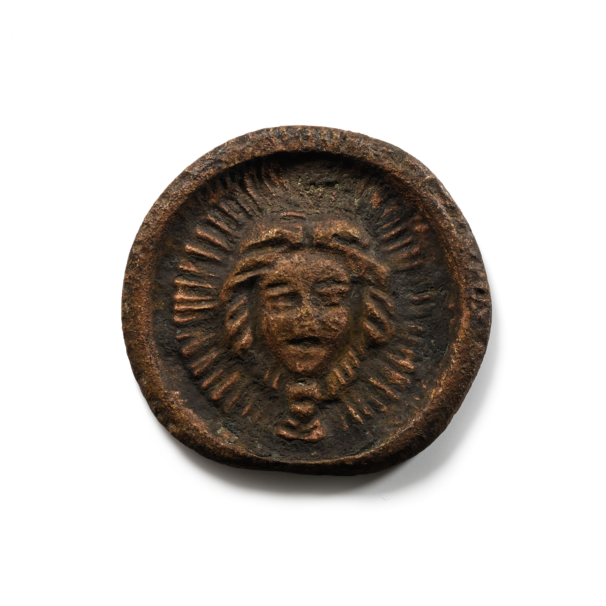 Roman Bronze Phalera of Medusa