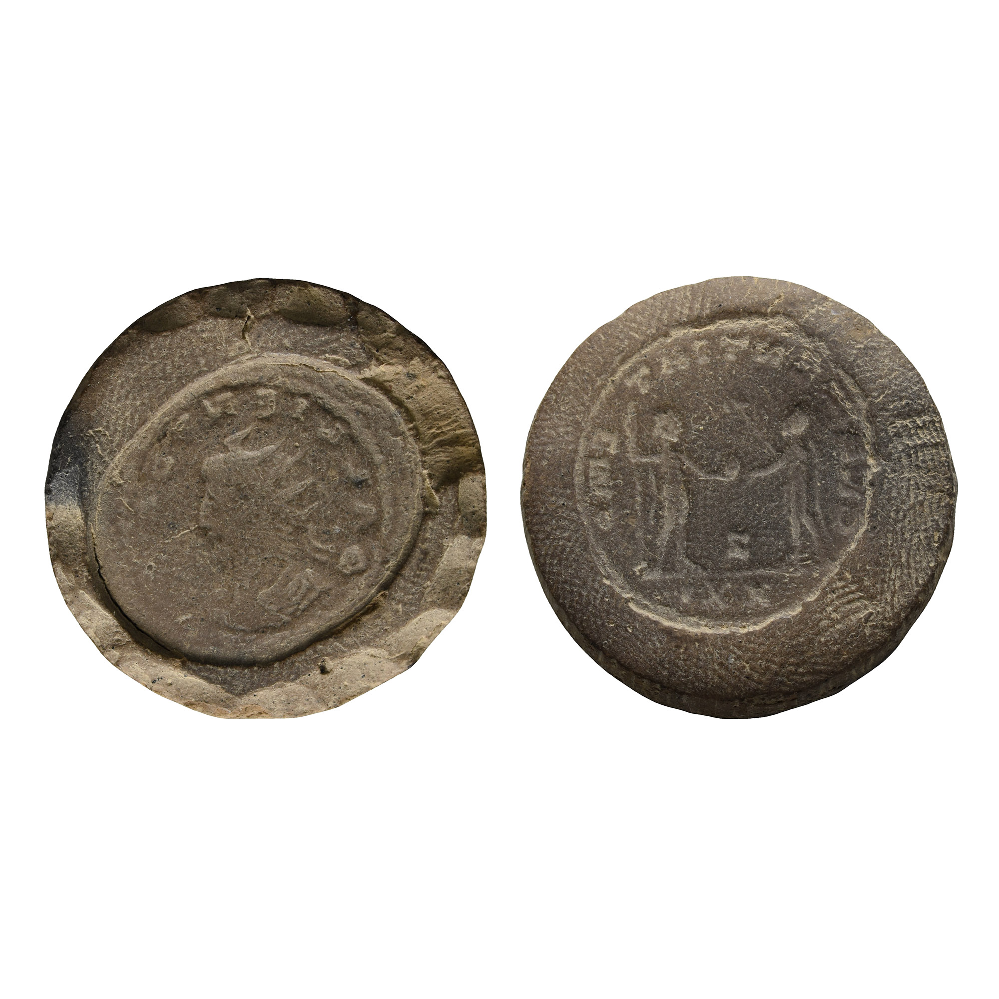 Roman Gallienus Terracotta Forger's Coin Mould