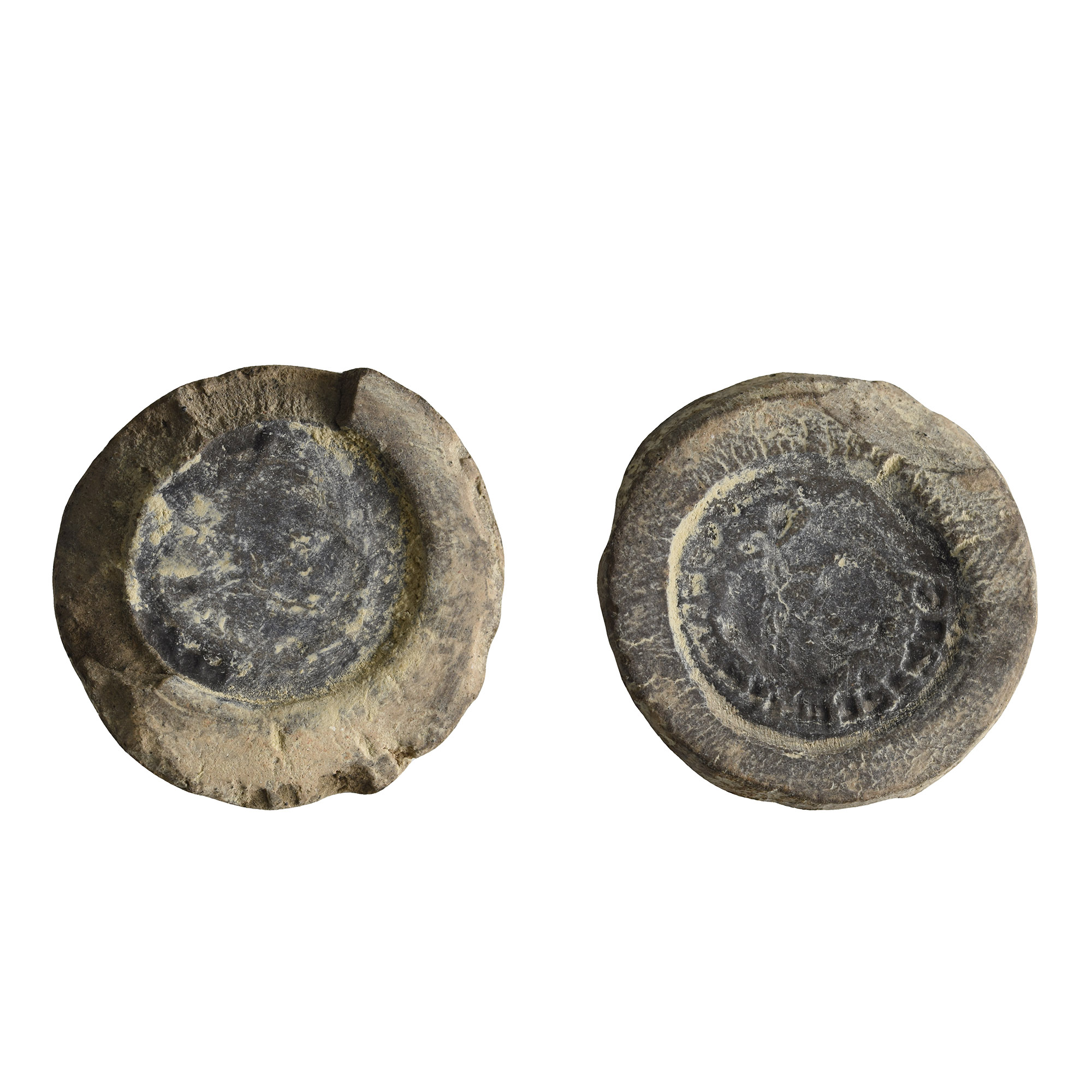 Roman Constantius I Terracotta Forger's Coin Mould