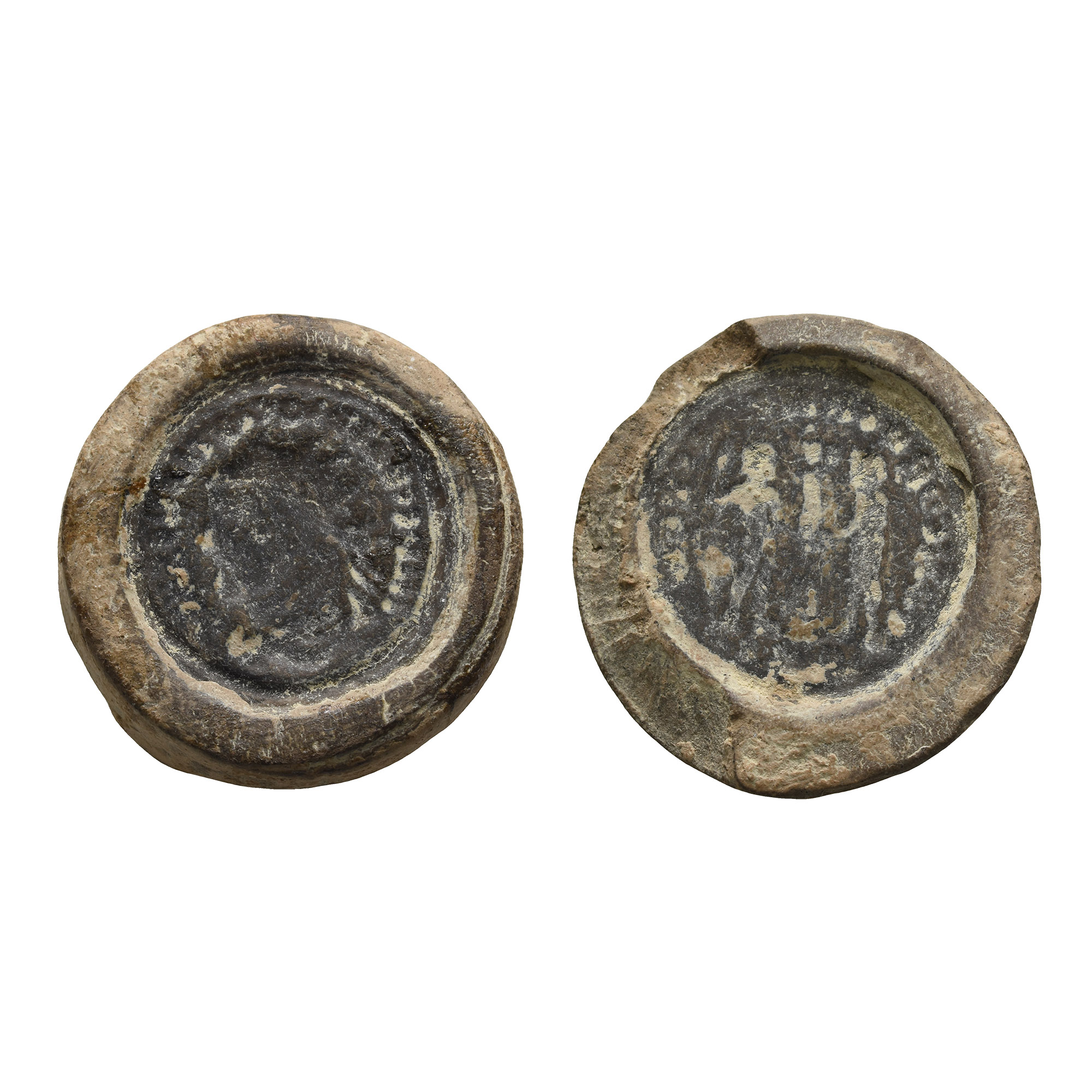 Roman Diocletian Terracotta Forger's Coin Mould