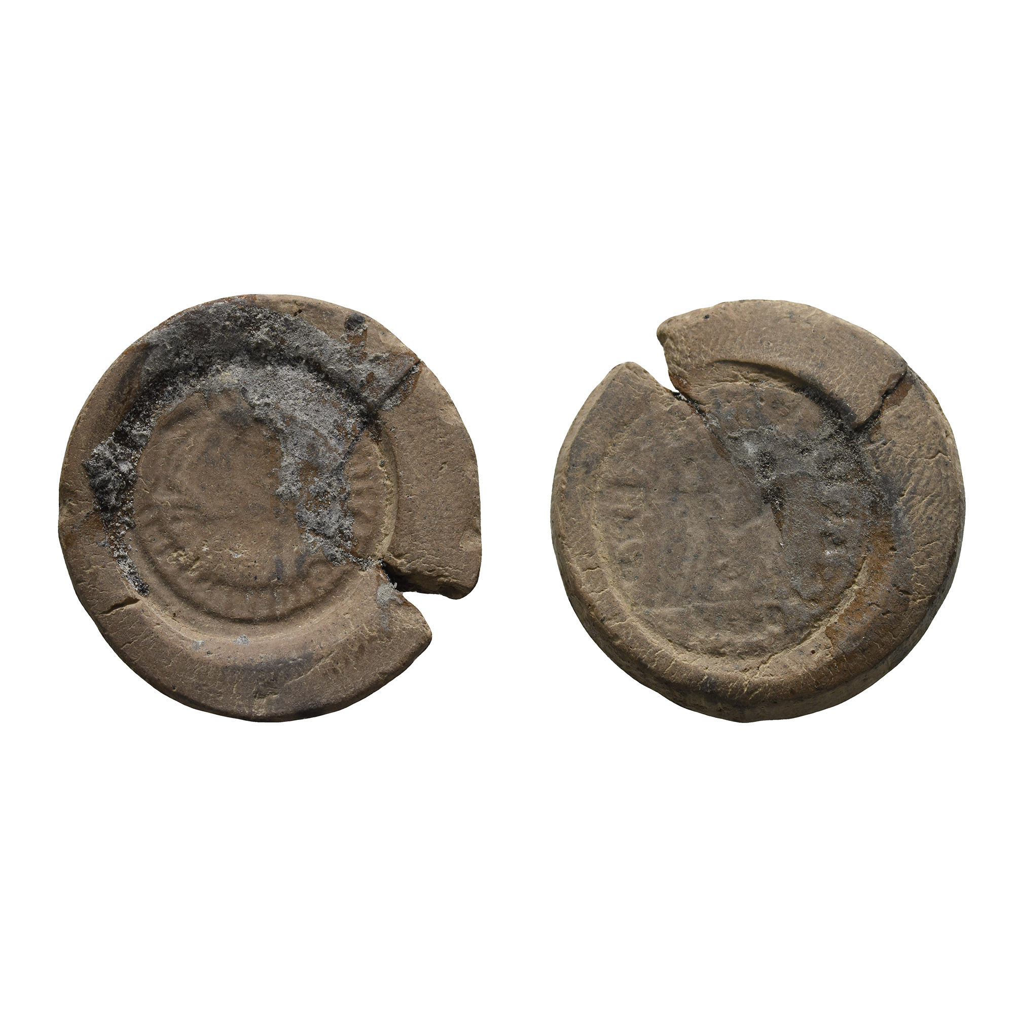 Roman Diocletian Terracotta Forger's Coin Mould