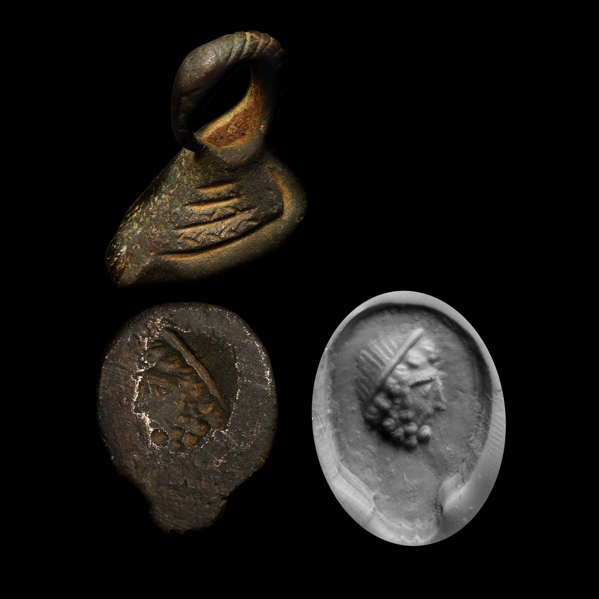 Western Asiatic Bronze Bird-Shaped Stamp Seal