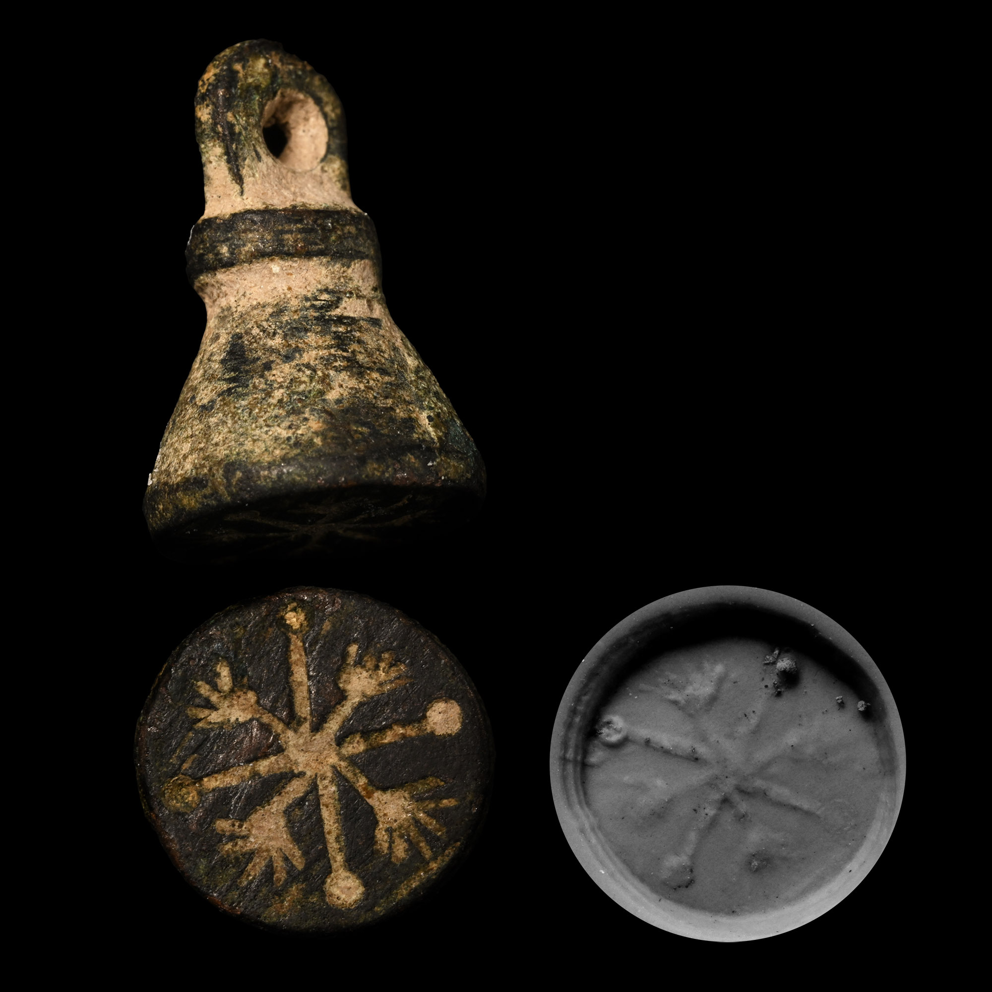 Western Asiatic Bronze Stamp Seal Matrix