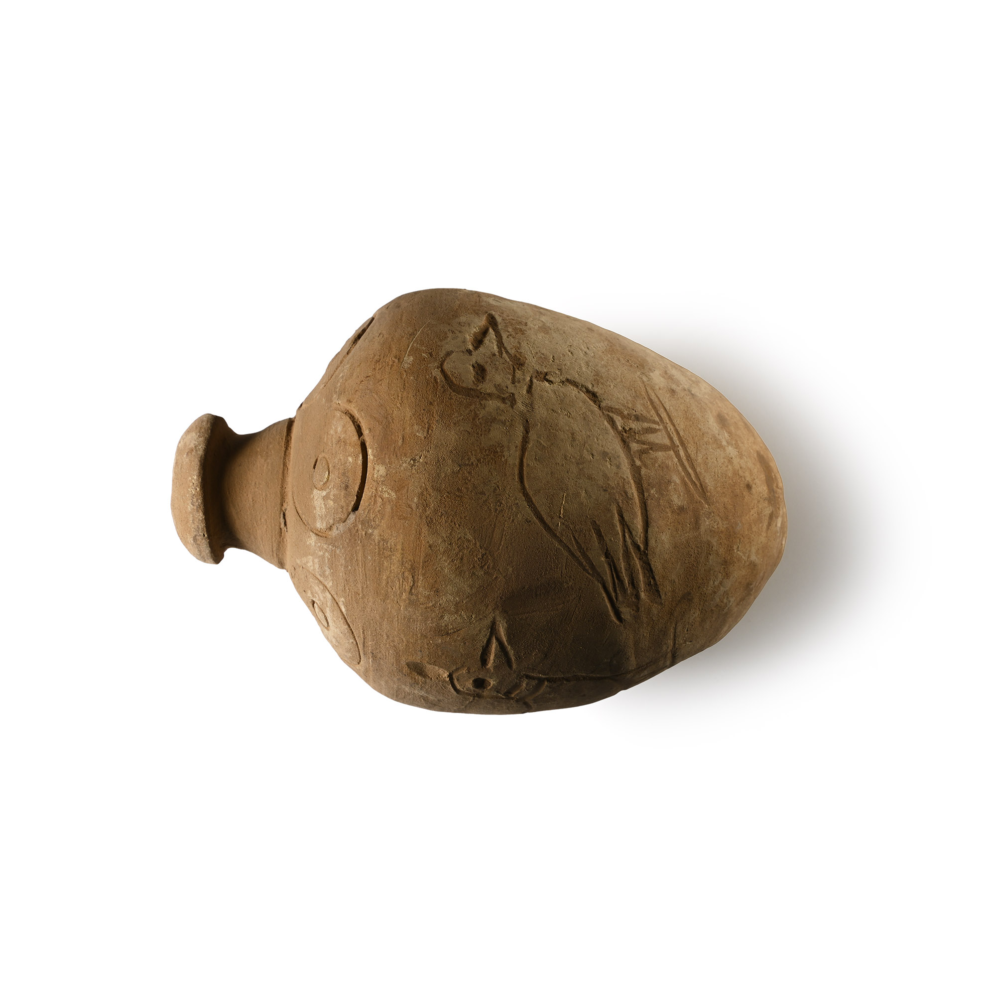 Byzantine 'Greek Fire' Ceramic Fire Bomb or Hand Grenade with Birds