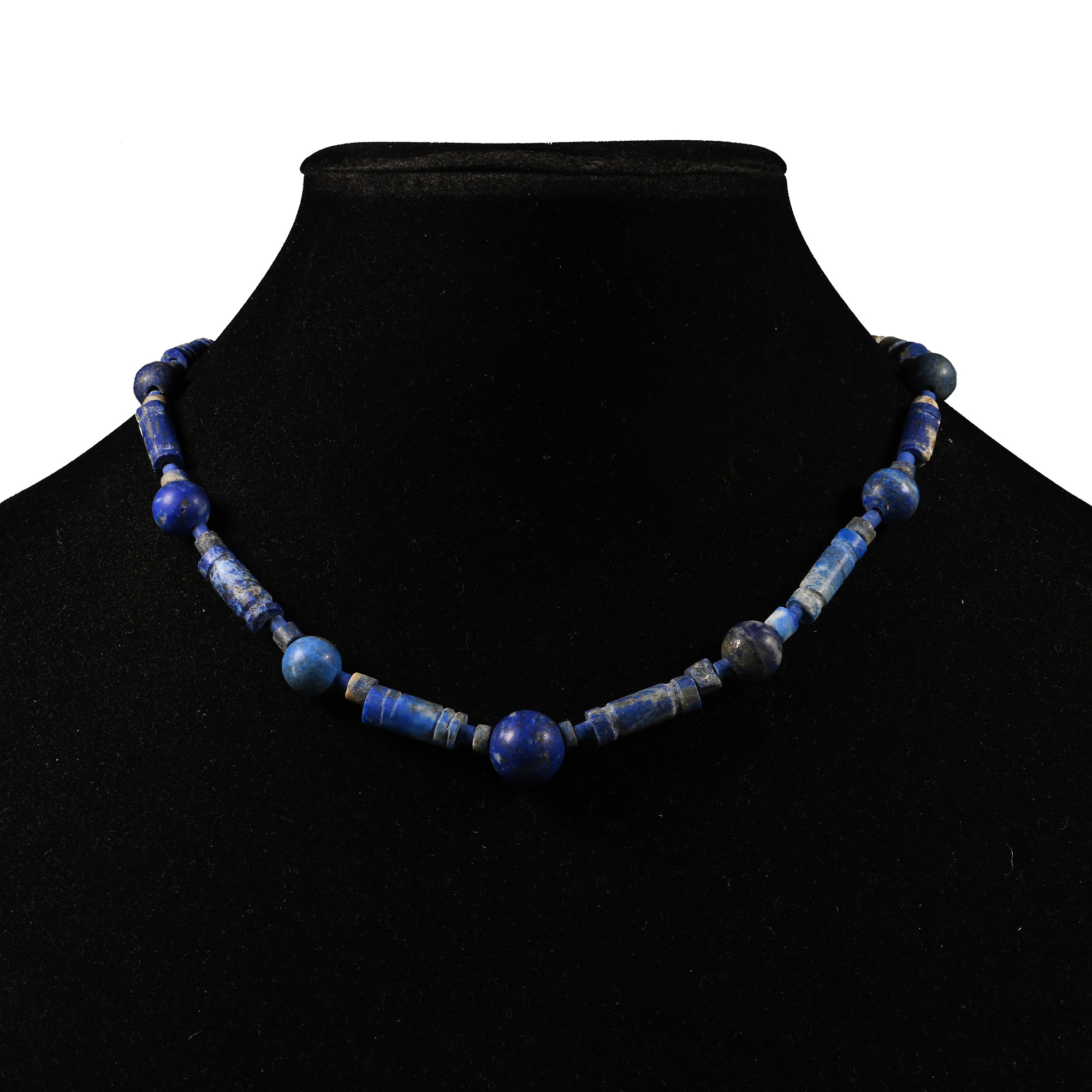 Bactrian Style Lapis Lazuli Bead Necklace String