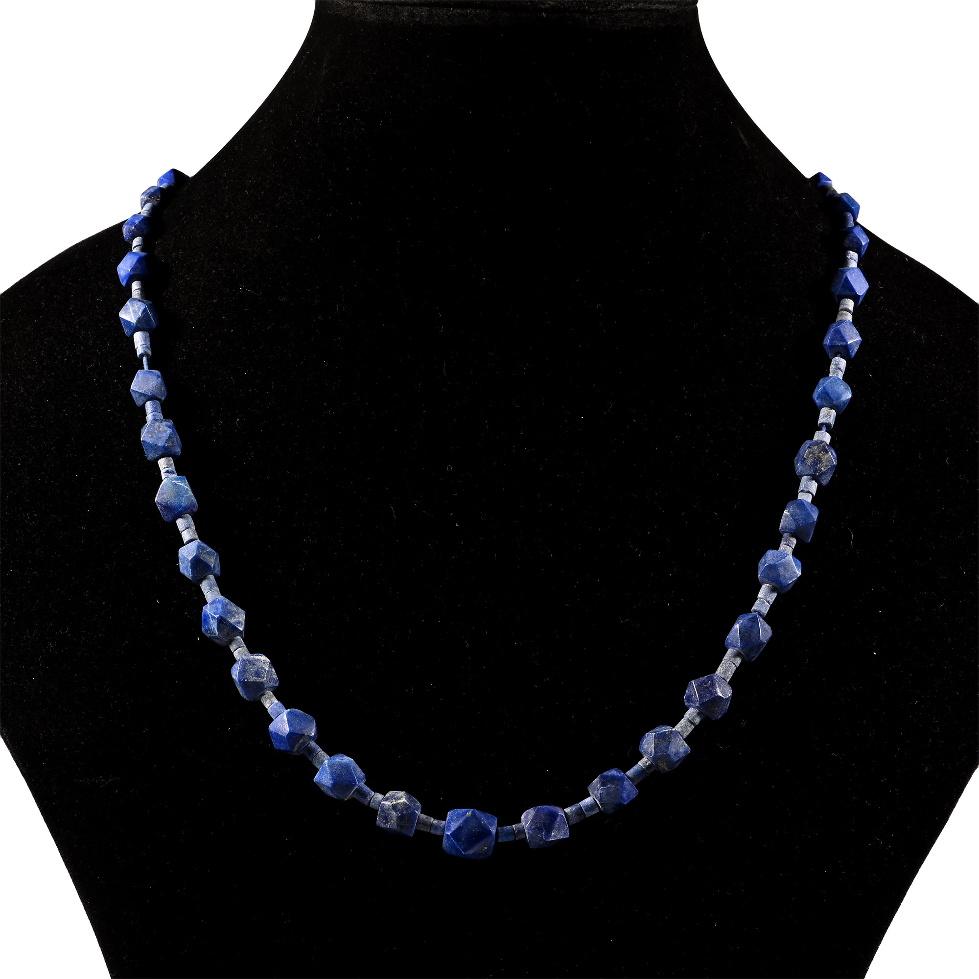 Bactrian Style Lapis Lazuli Bead Necklace String