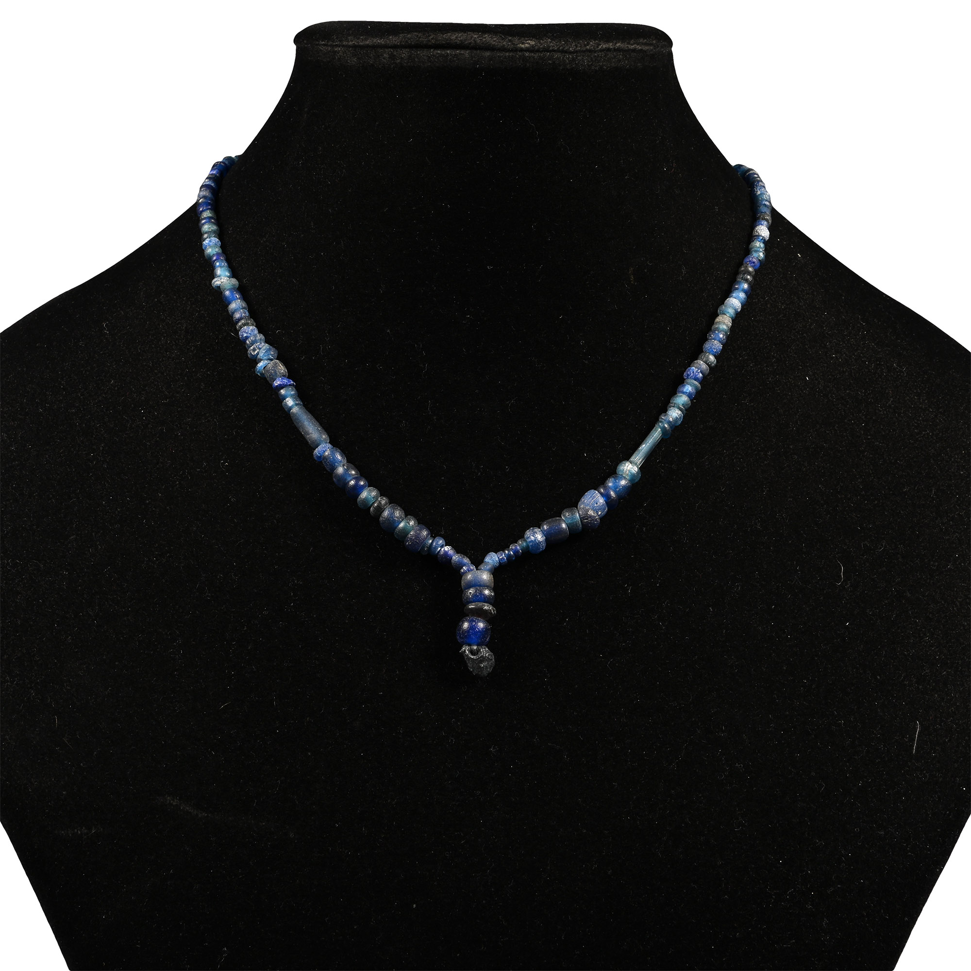 Roman Blue Glass Bead Necklace String