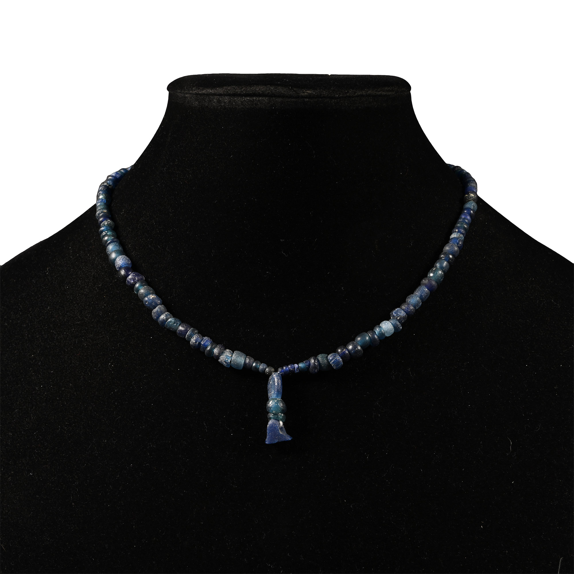 Roman Blue Glass Bead Necklace String