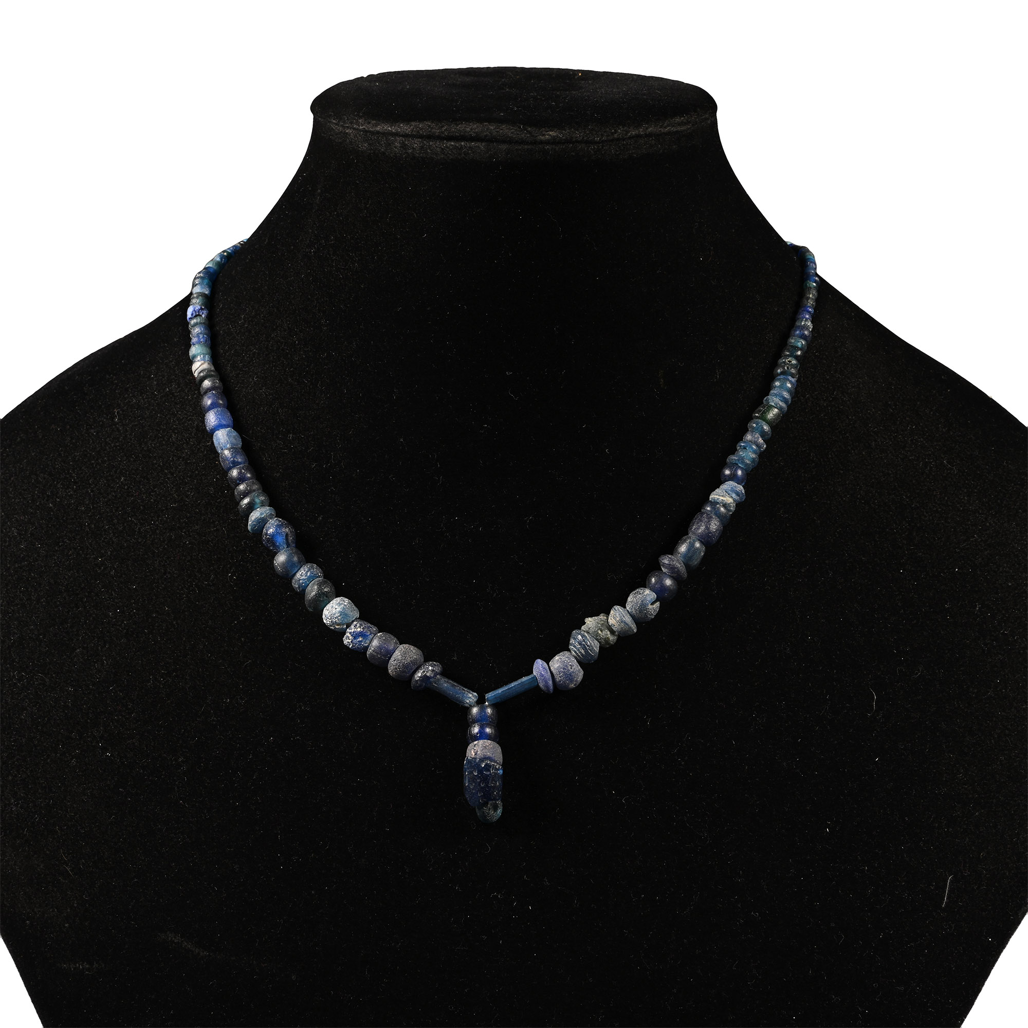 Roman Blue Glass Bead Necklace String