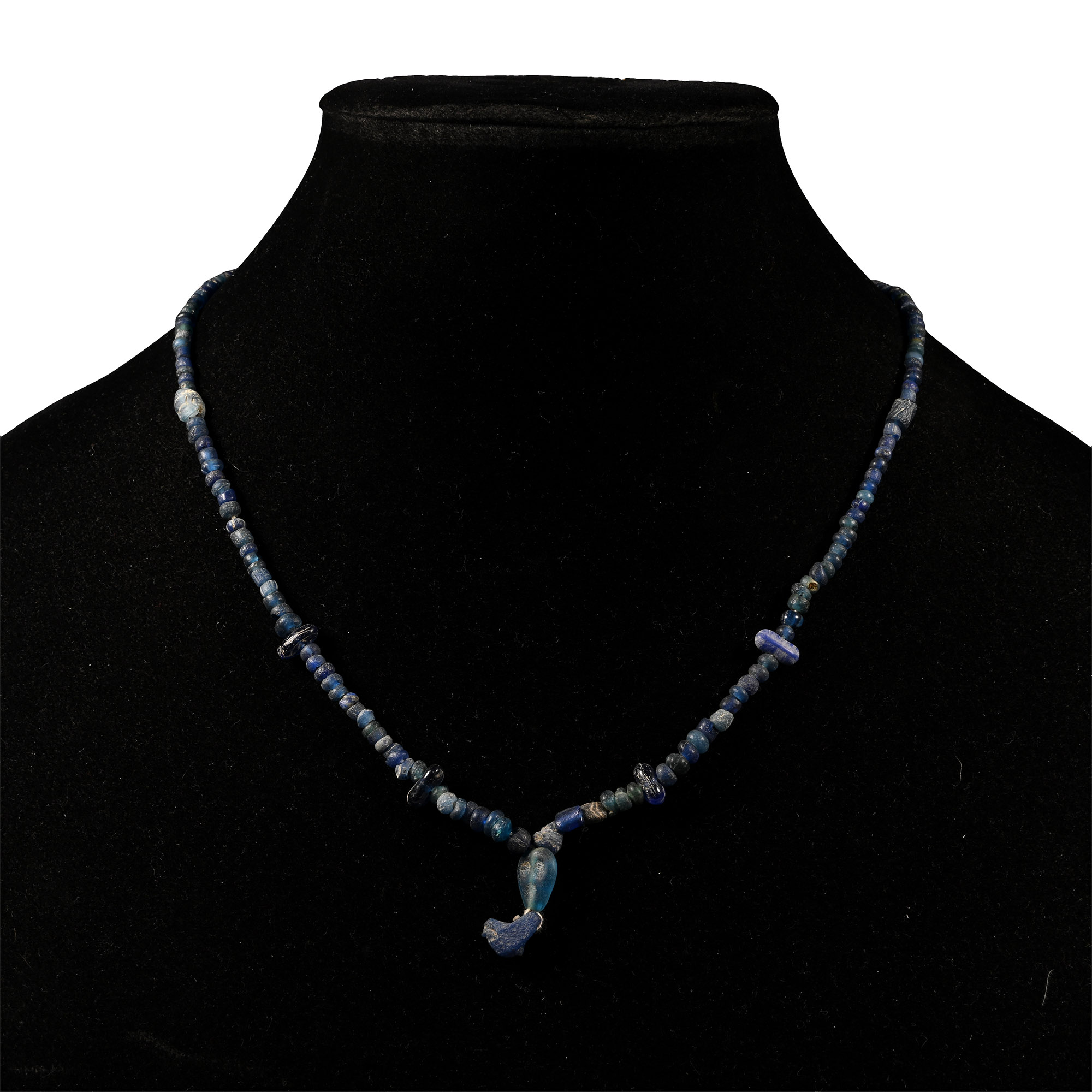 Roman Blue Glass Bead Necklace String
