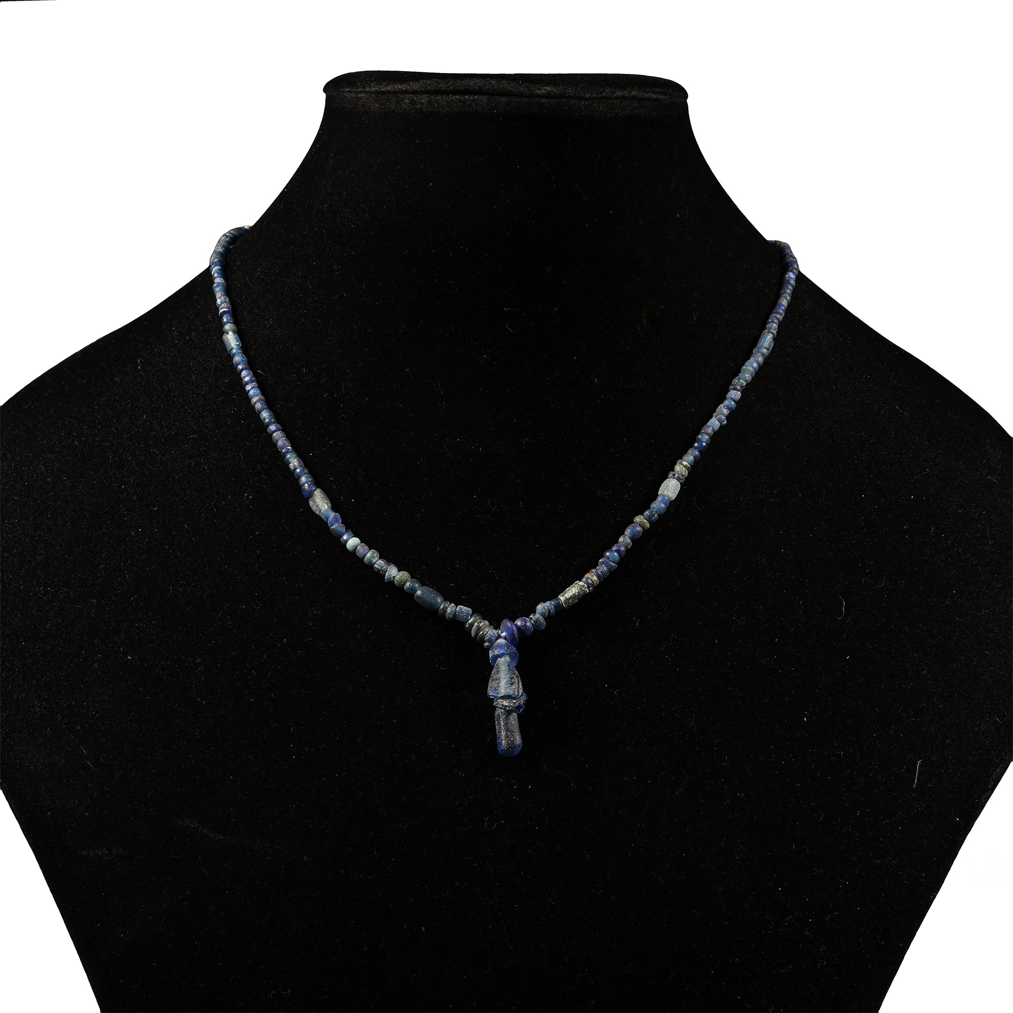 Roman Blue Glass Bead Necklace String