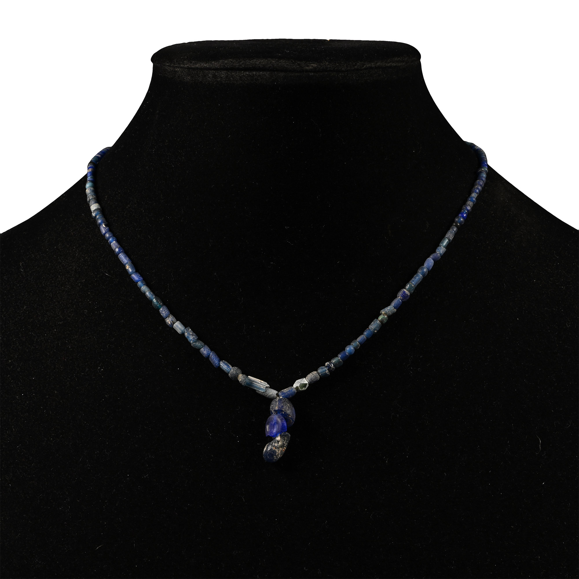 Roman Blue Glass Bead Necklace String