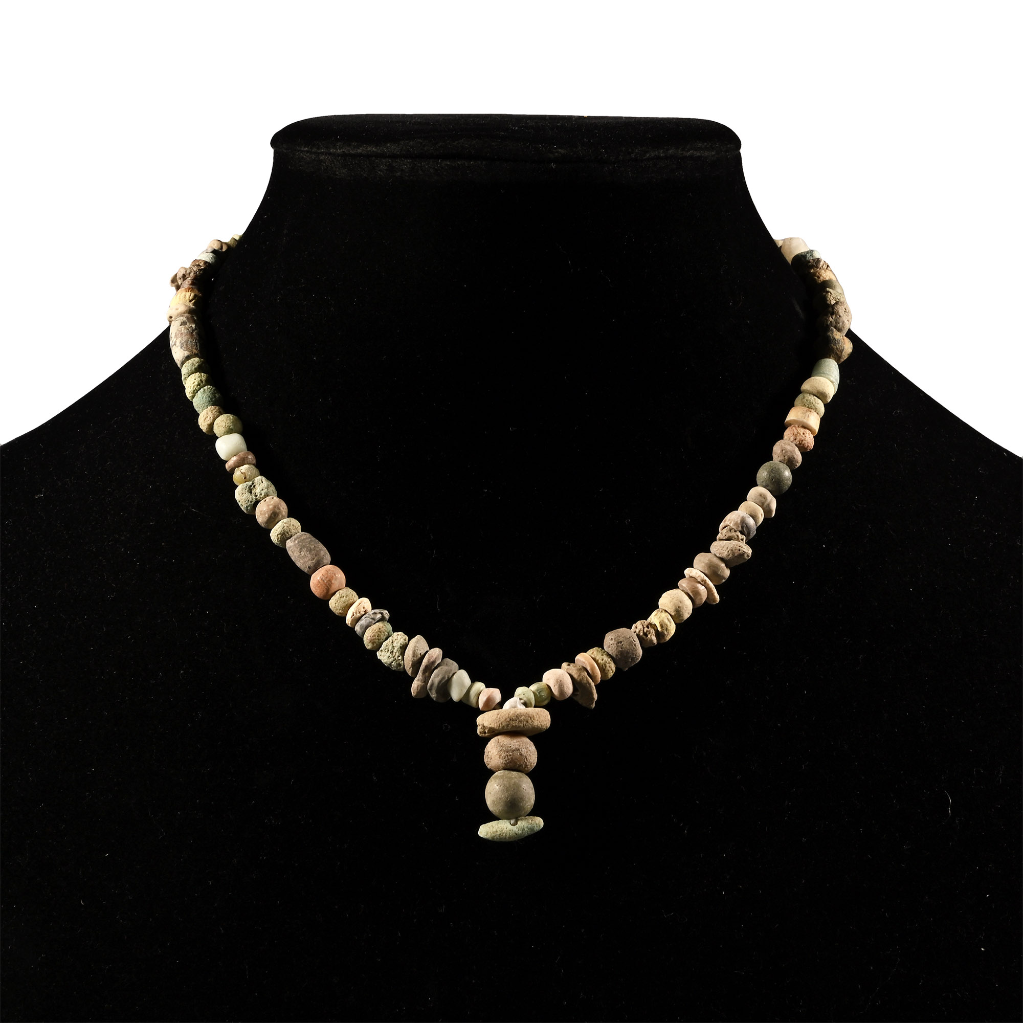 Western Asiatic Ceramic Bead Necklace String
