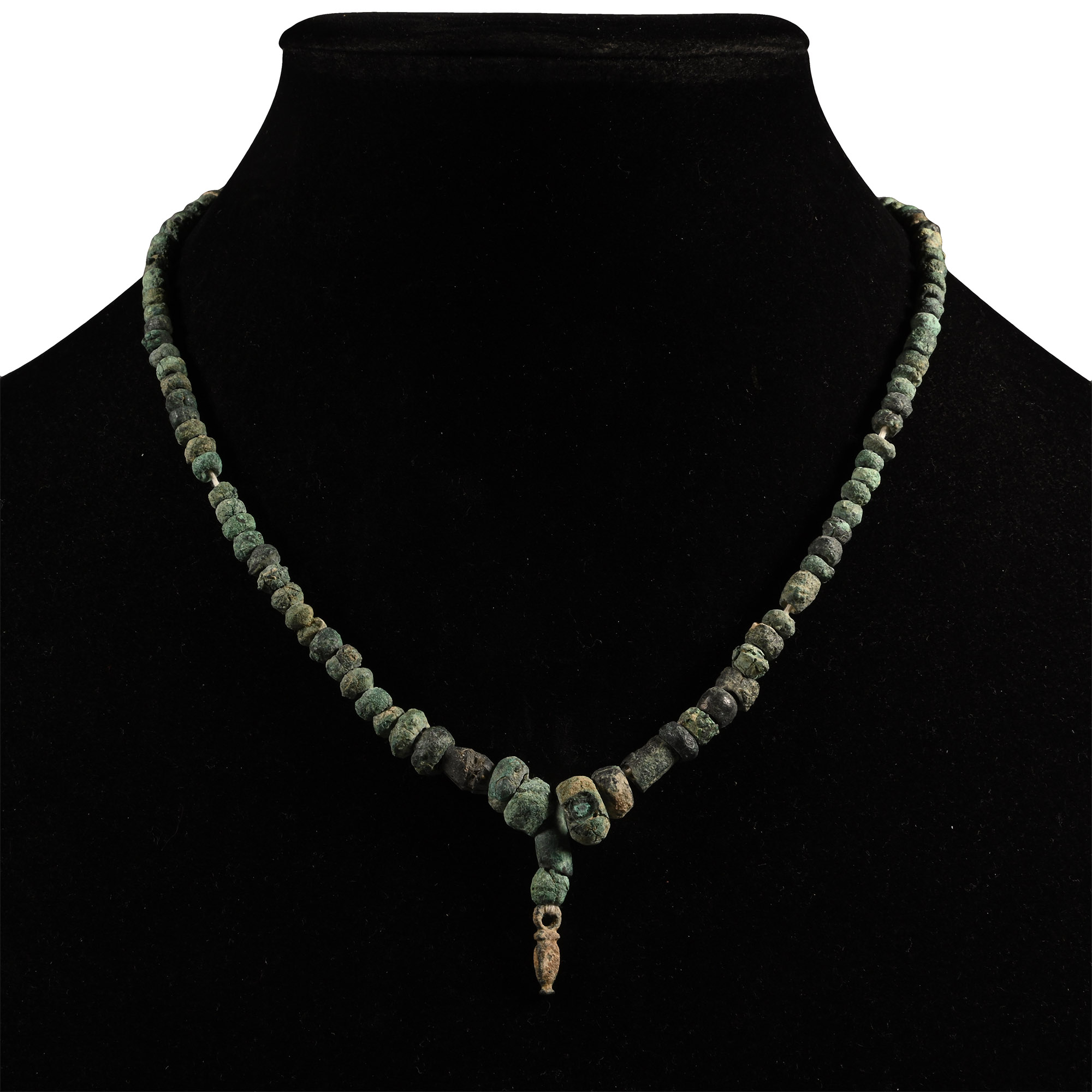 Western Asiatic Bronze Bead Necklace String