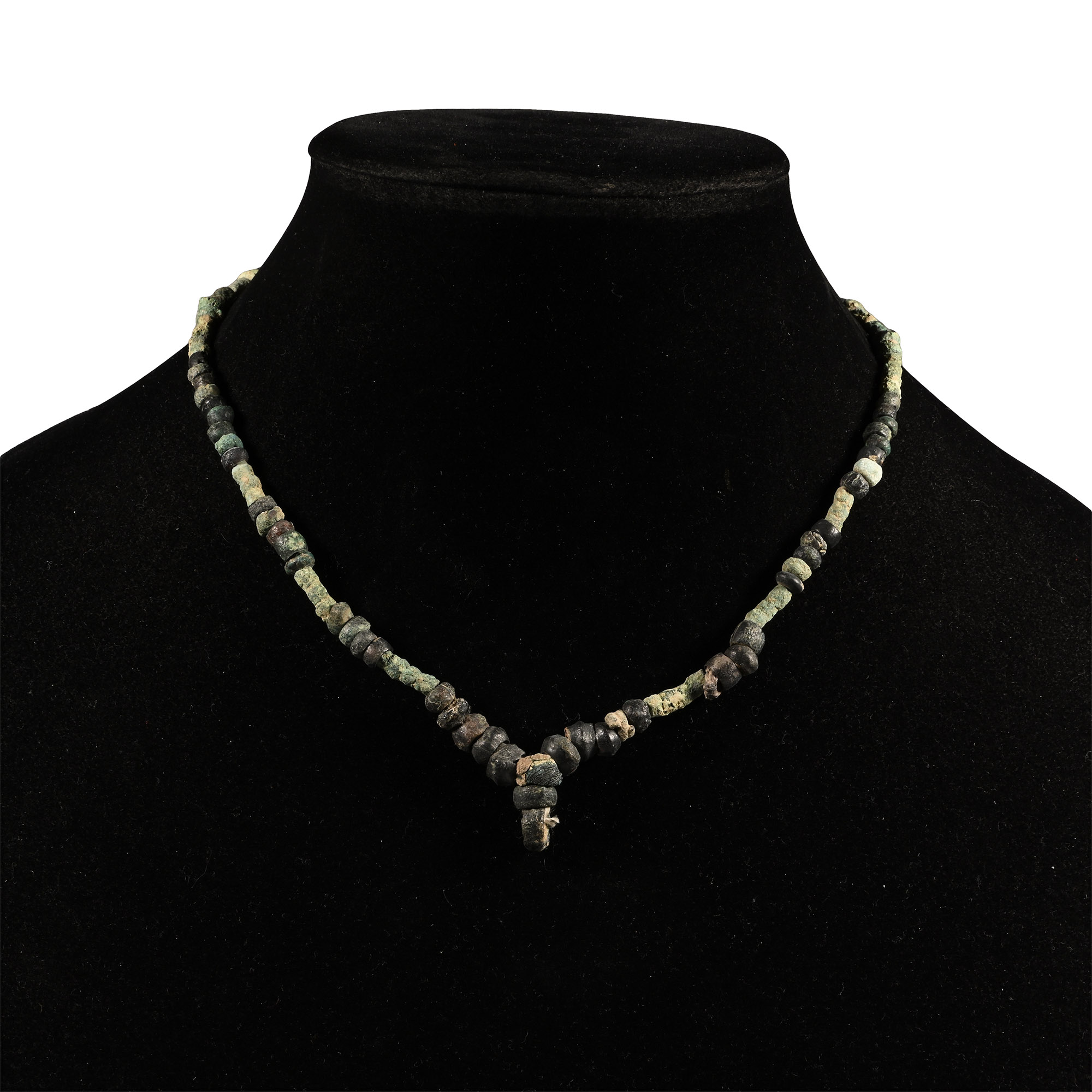 Western Asiatic Bronze Bead Necklace String