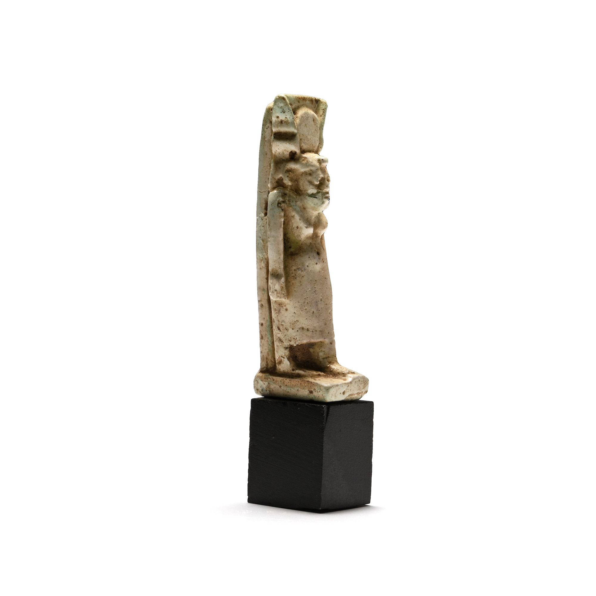 Large Egyptian Faience Isis Amulet