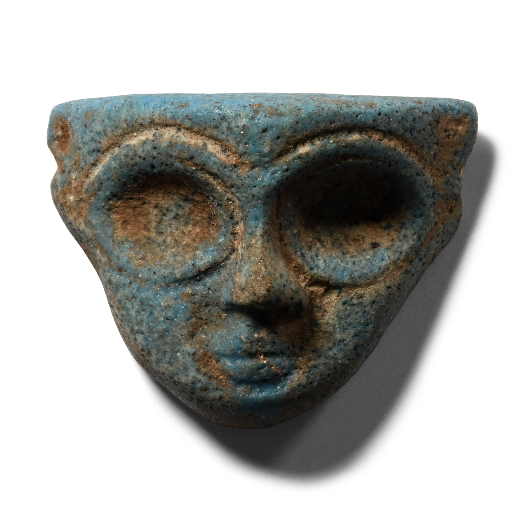 Sumerian Faience Face Mount