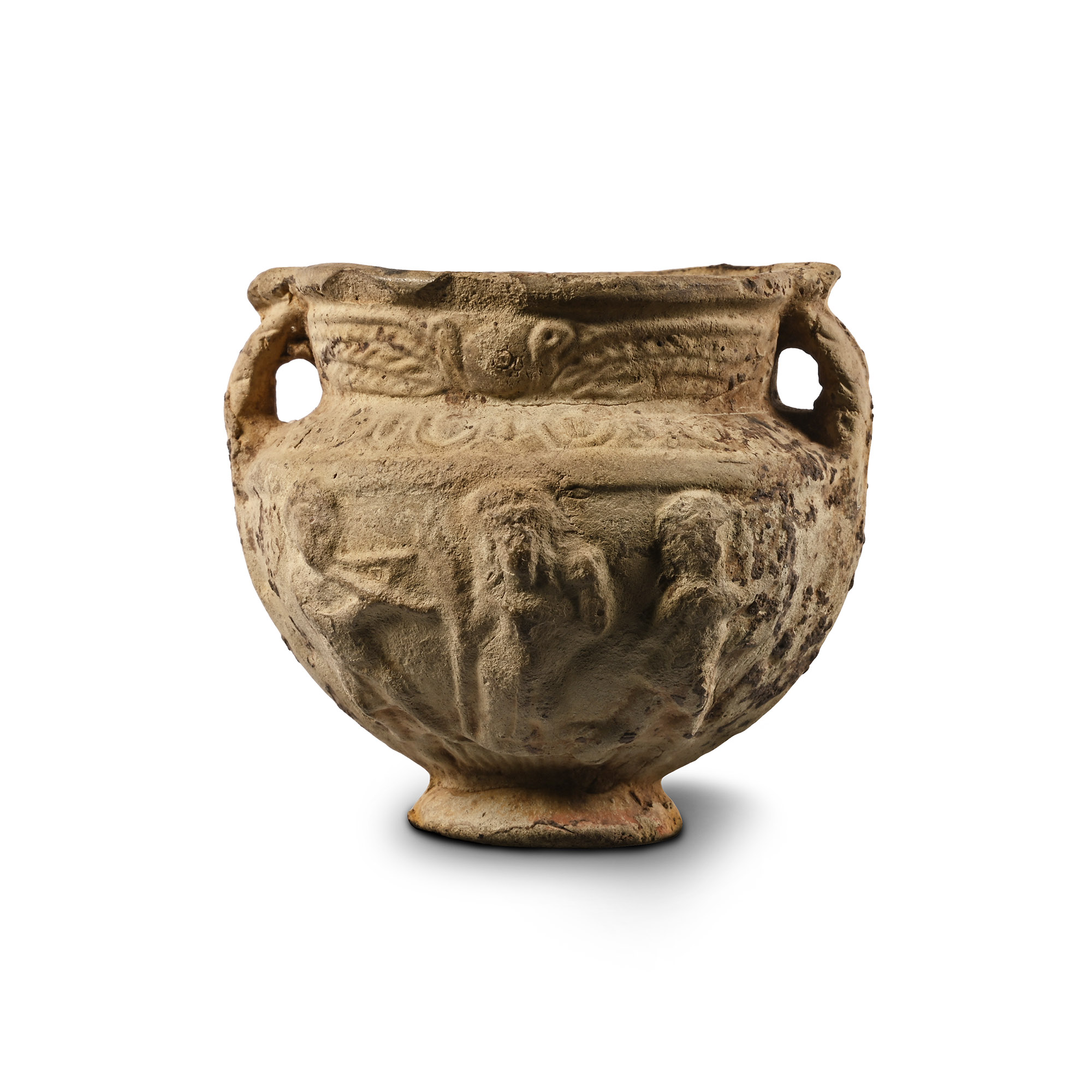 Roman Terracotta Vessel with Processions of Musicians