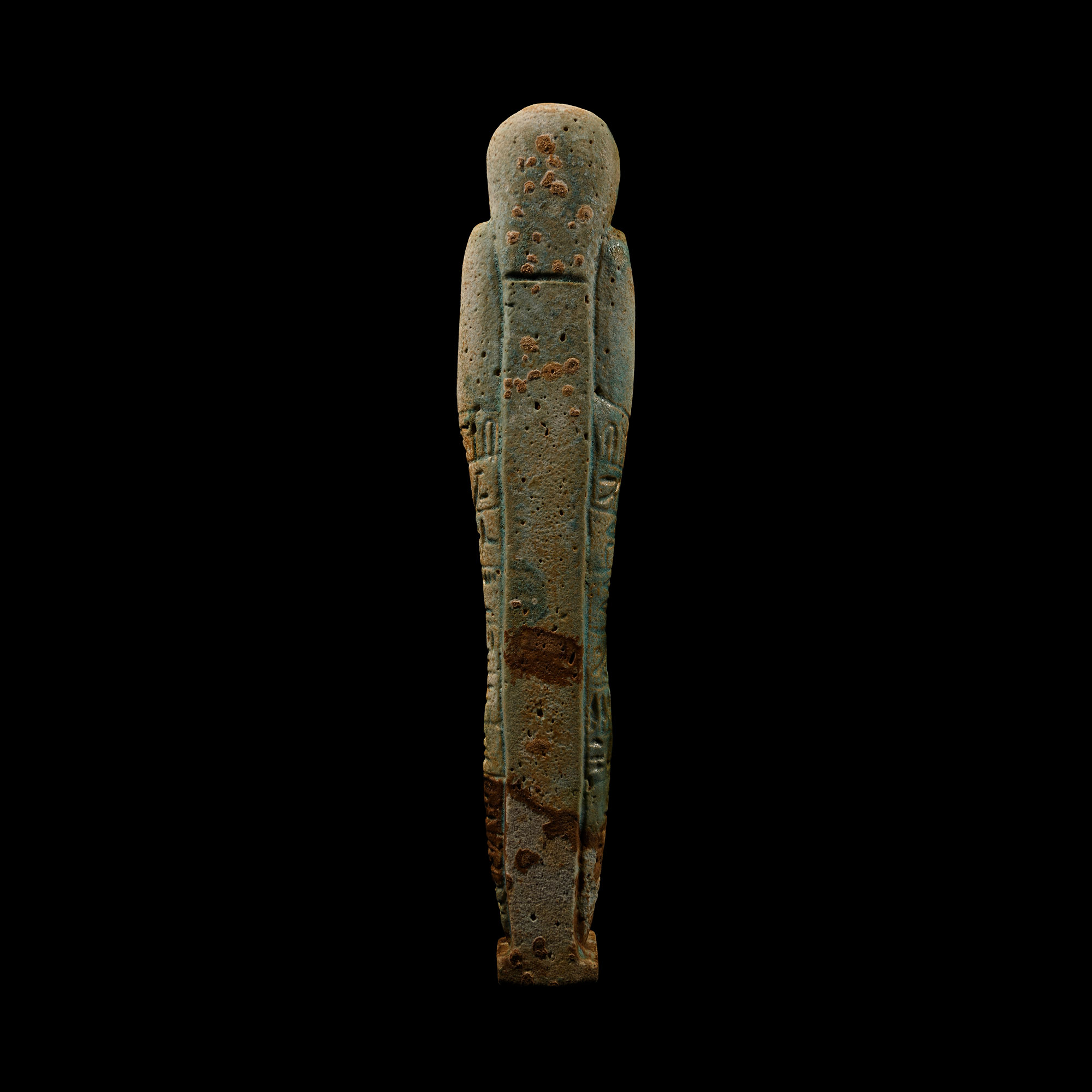 Egyptian Blue Glazed Hieroglyphic Shabti for Ta-Amun