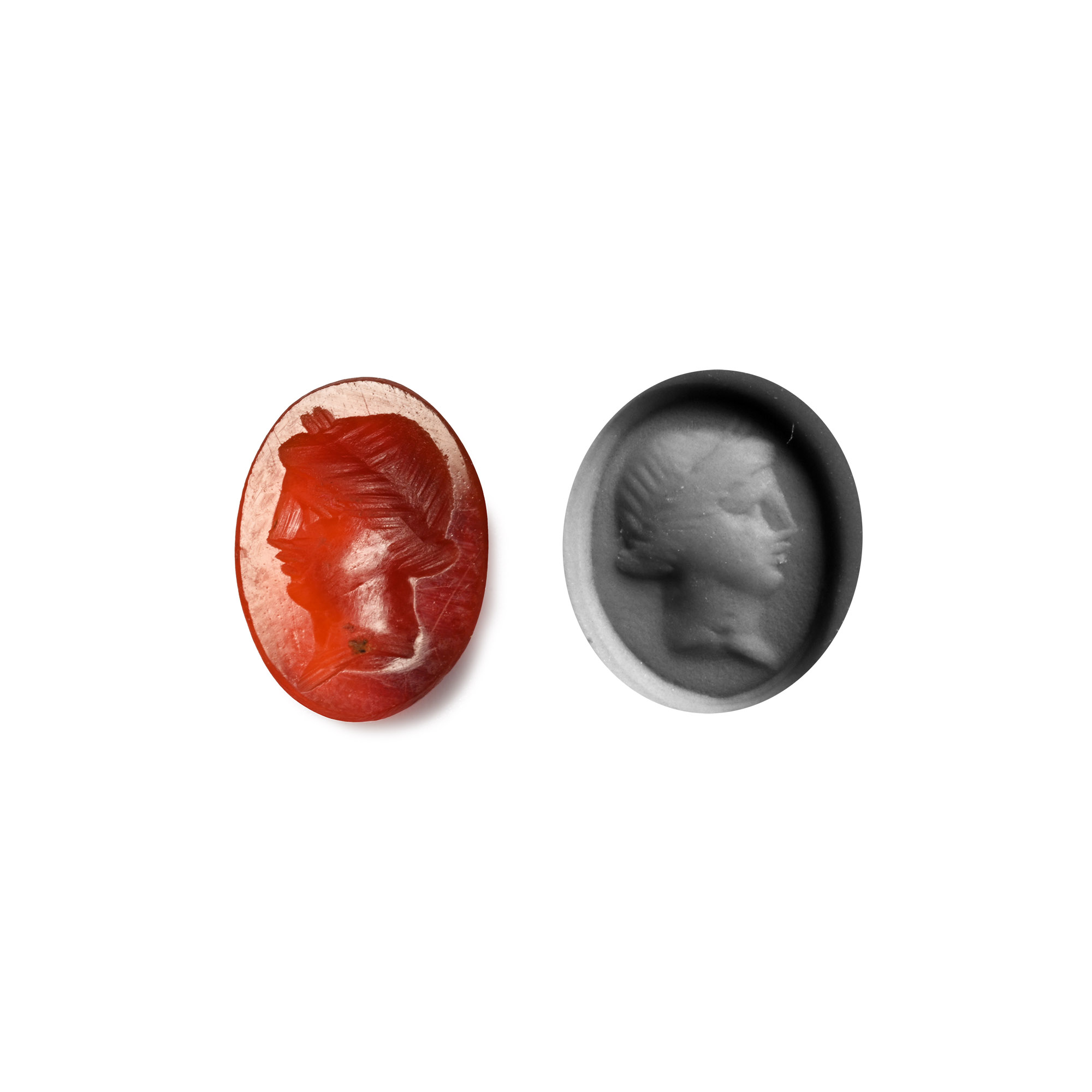 Roman Carnelian Gemstone with Female Portrait