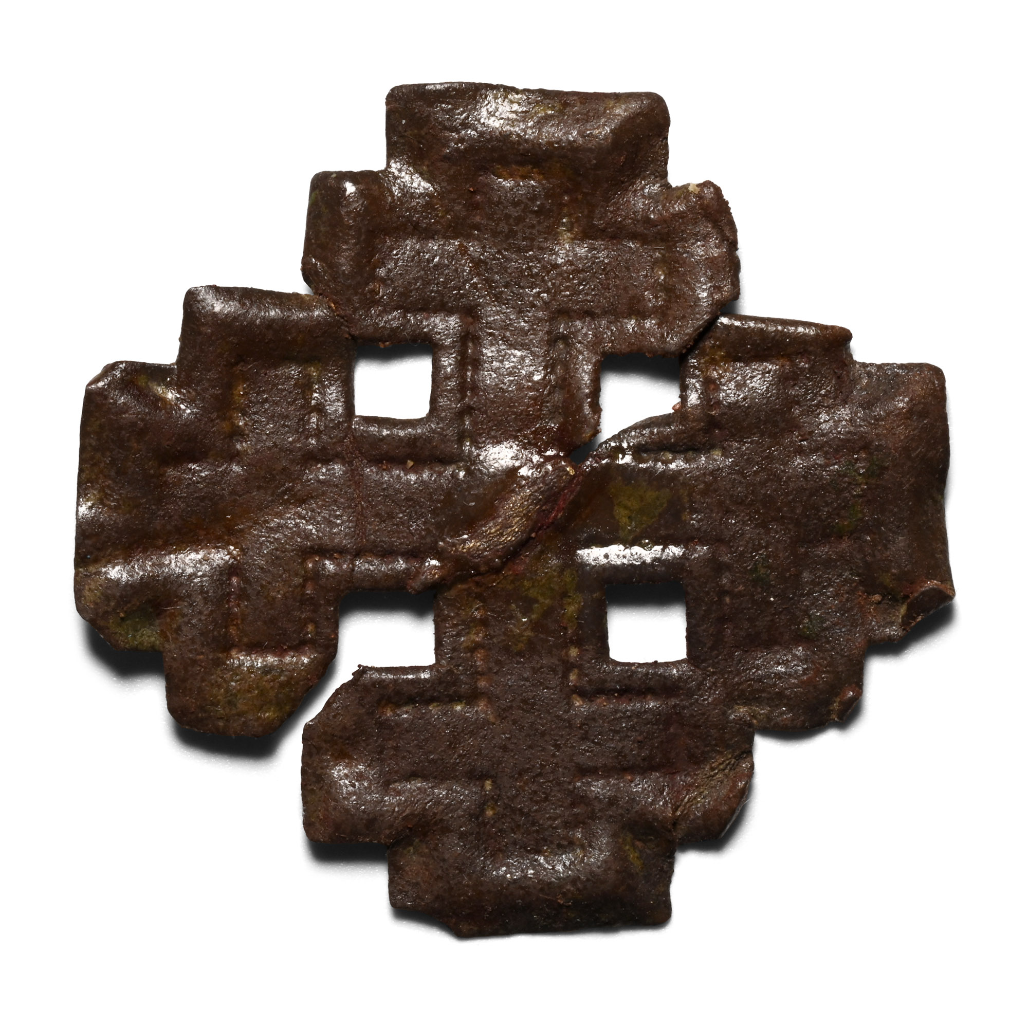 Large Medieval Bronze Knight's Holy Sepulchre Badge