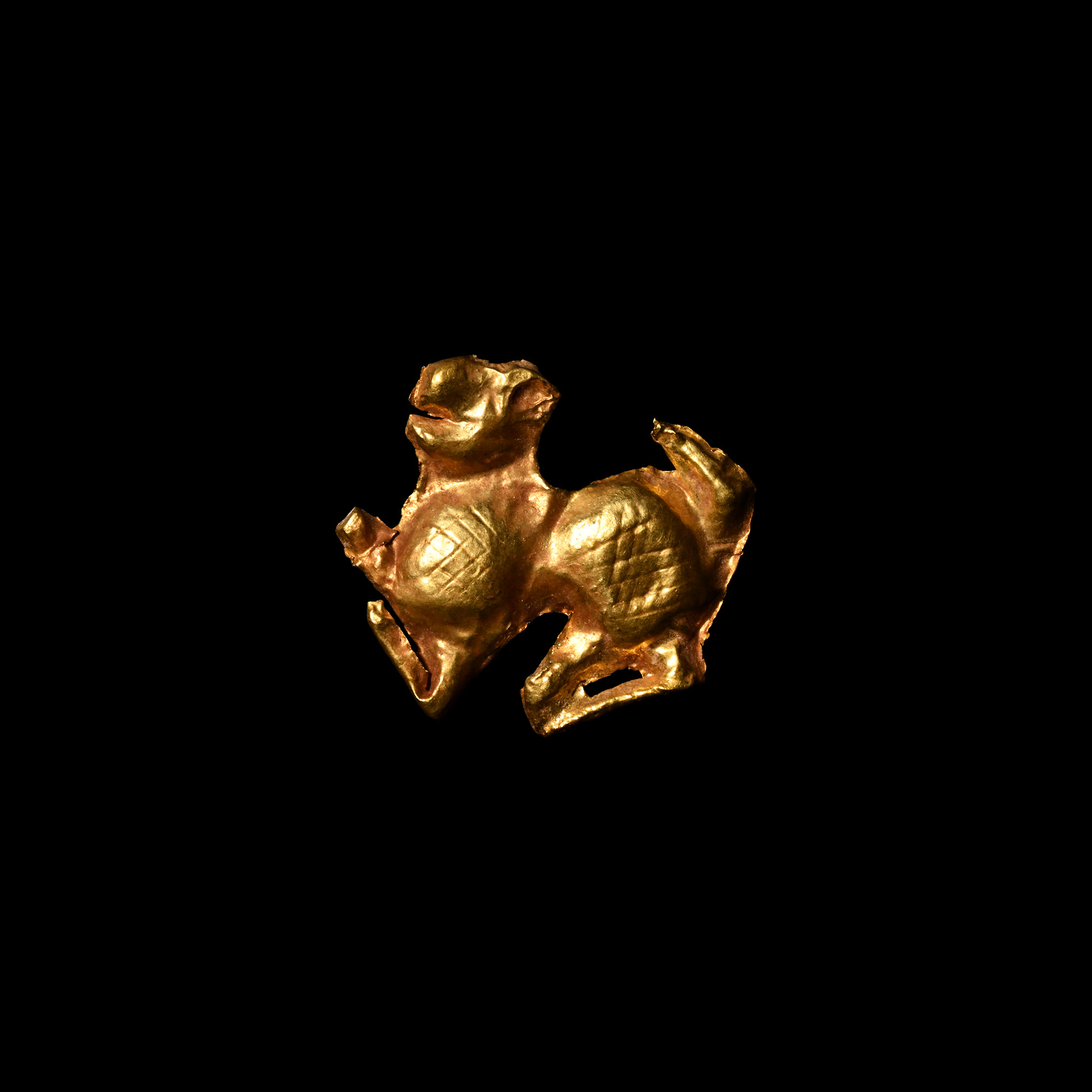 Scythian Gold Repoussé Animal Mount