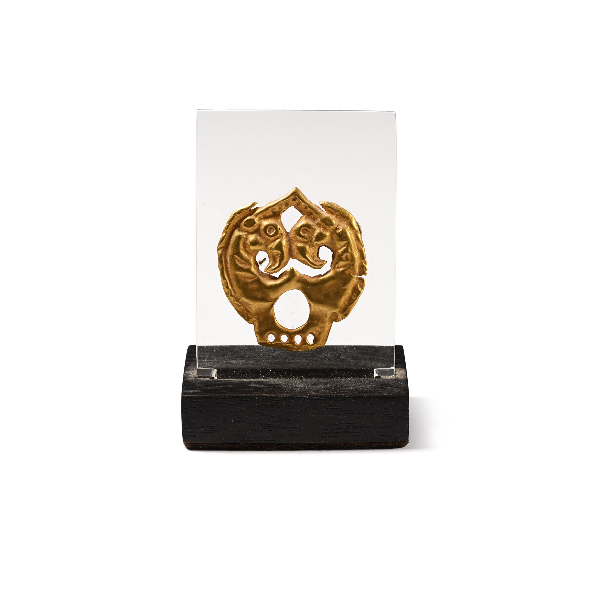 Western Asiatic Gold Appliqué with Gryphon Heads