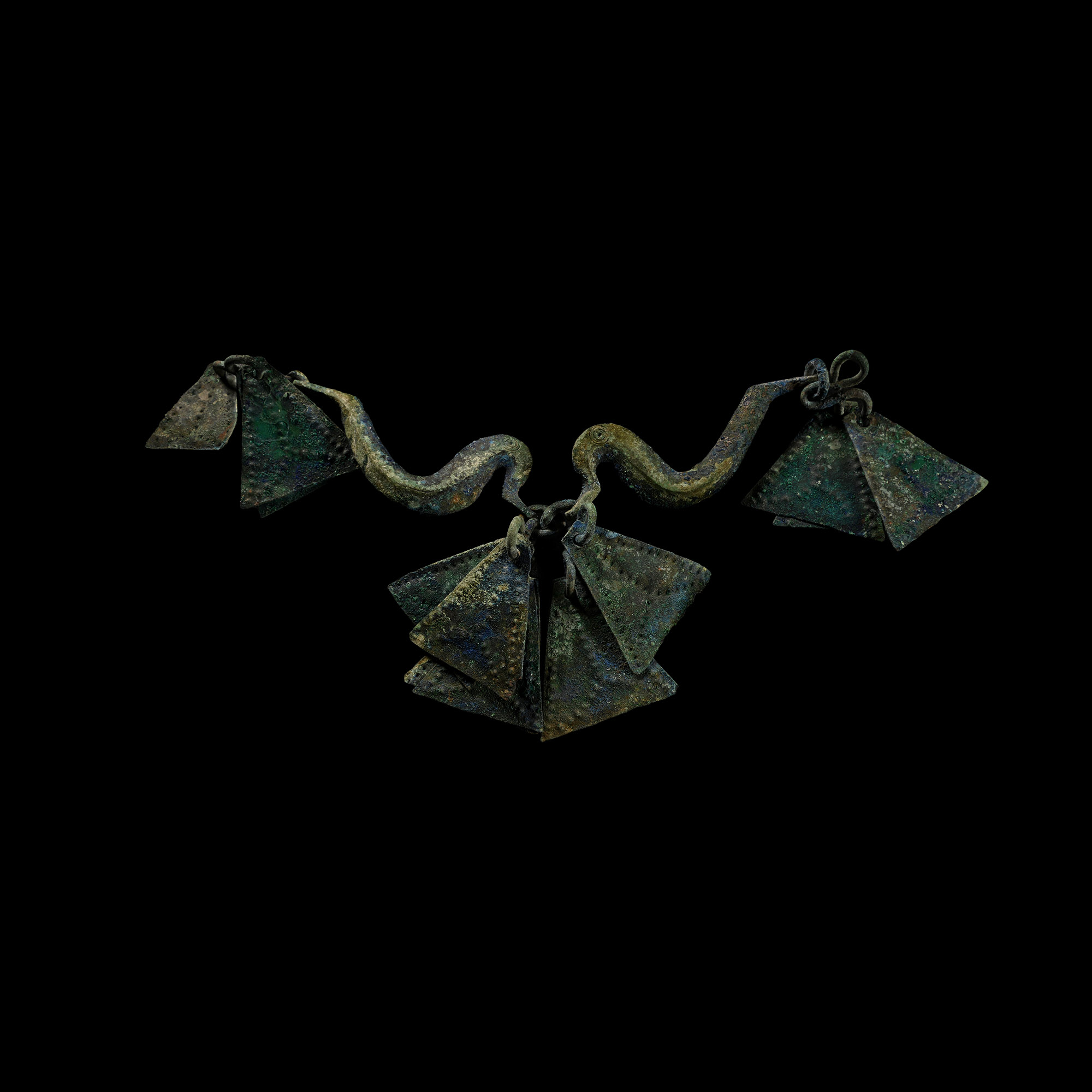 Viking Bronze Pendant Cluster