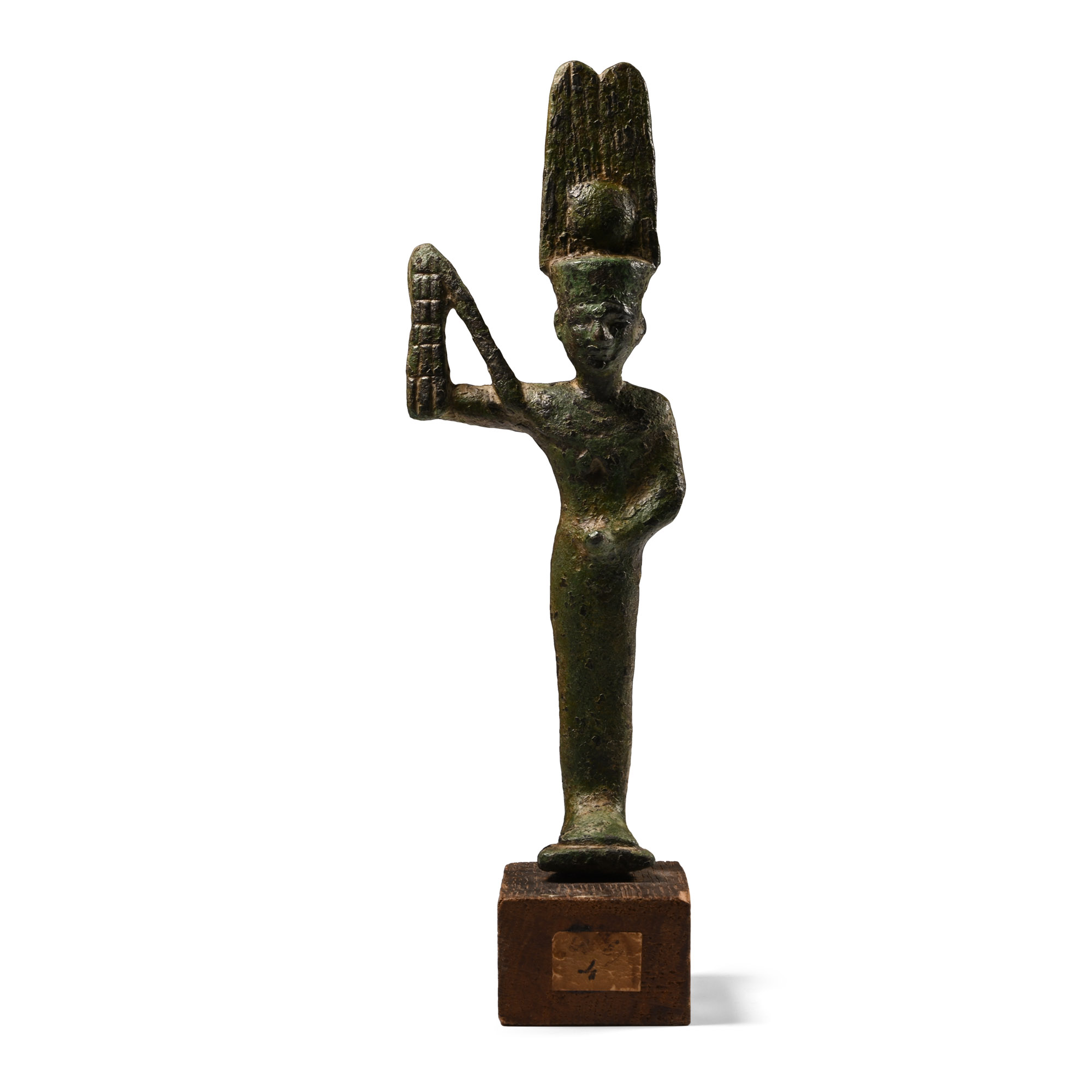Grand Tour Egyptian Bronze Figure of the God Min