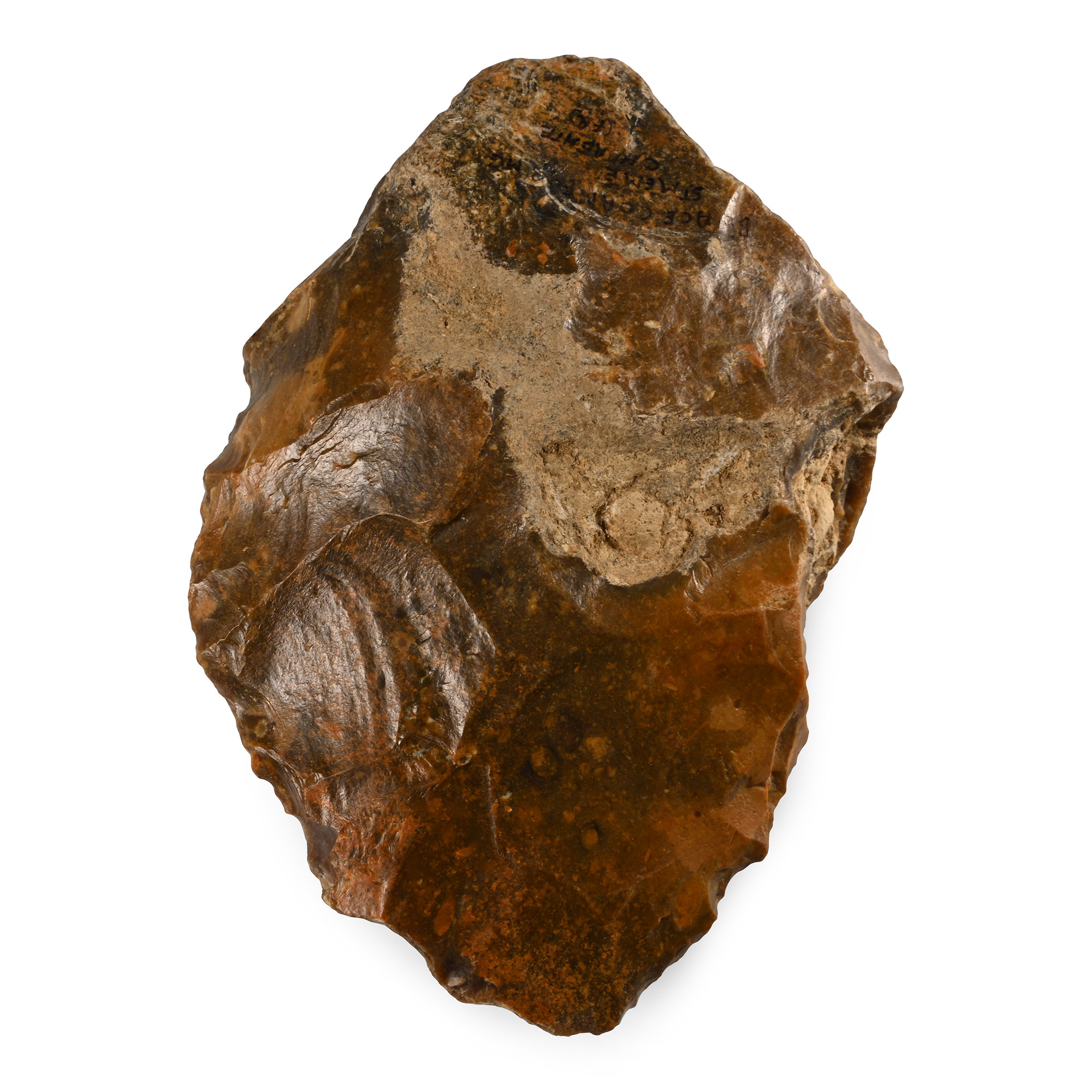 Large French Stone Age Flint Acheulean Handaxe