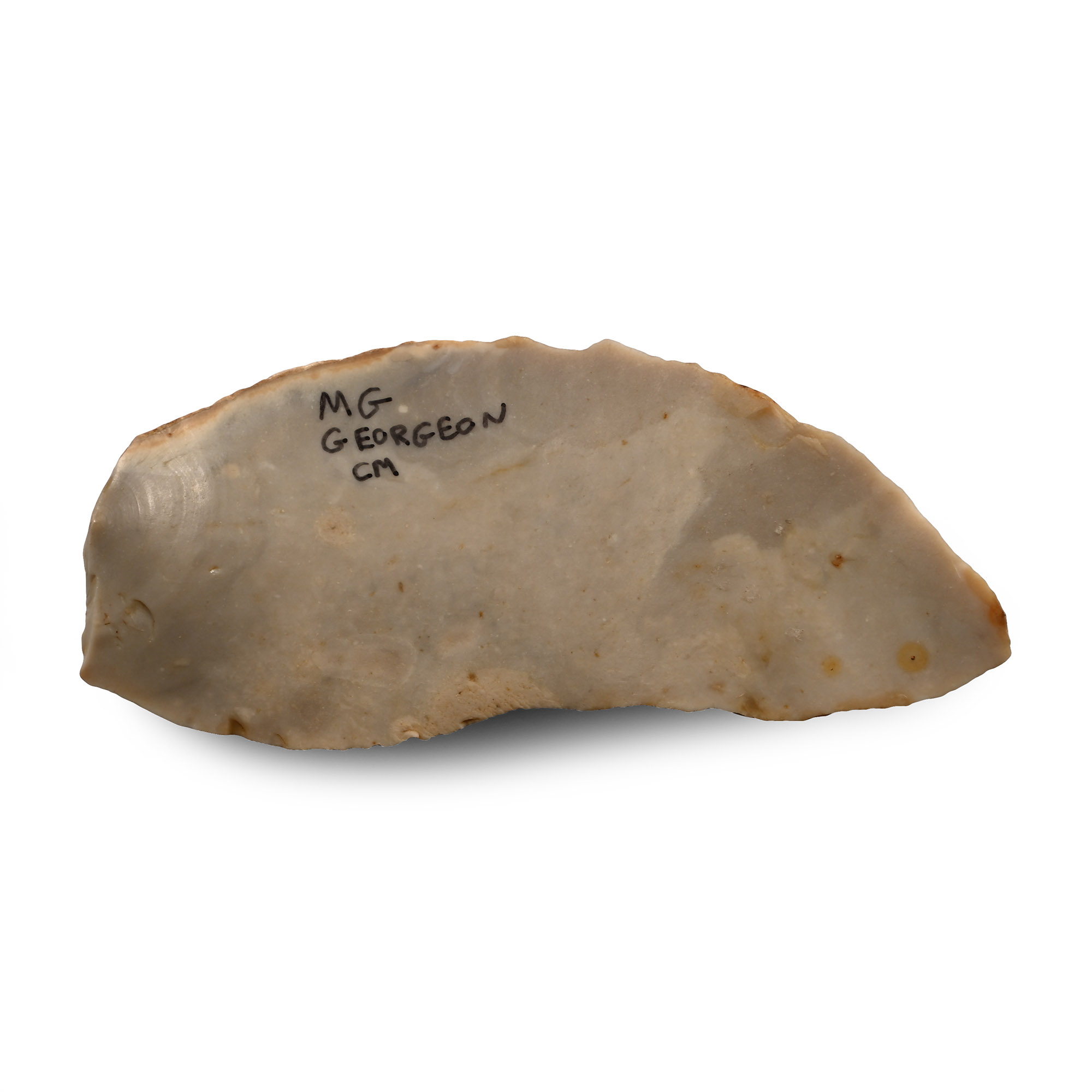 French Stone Age Mousterian Flint Convergent Tool