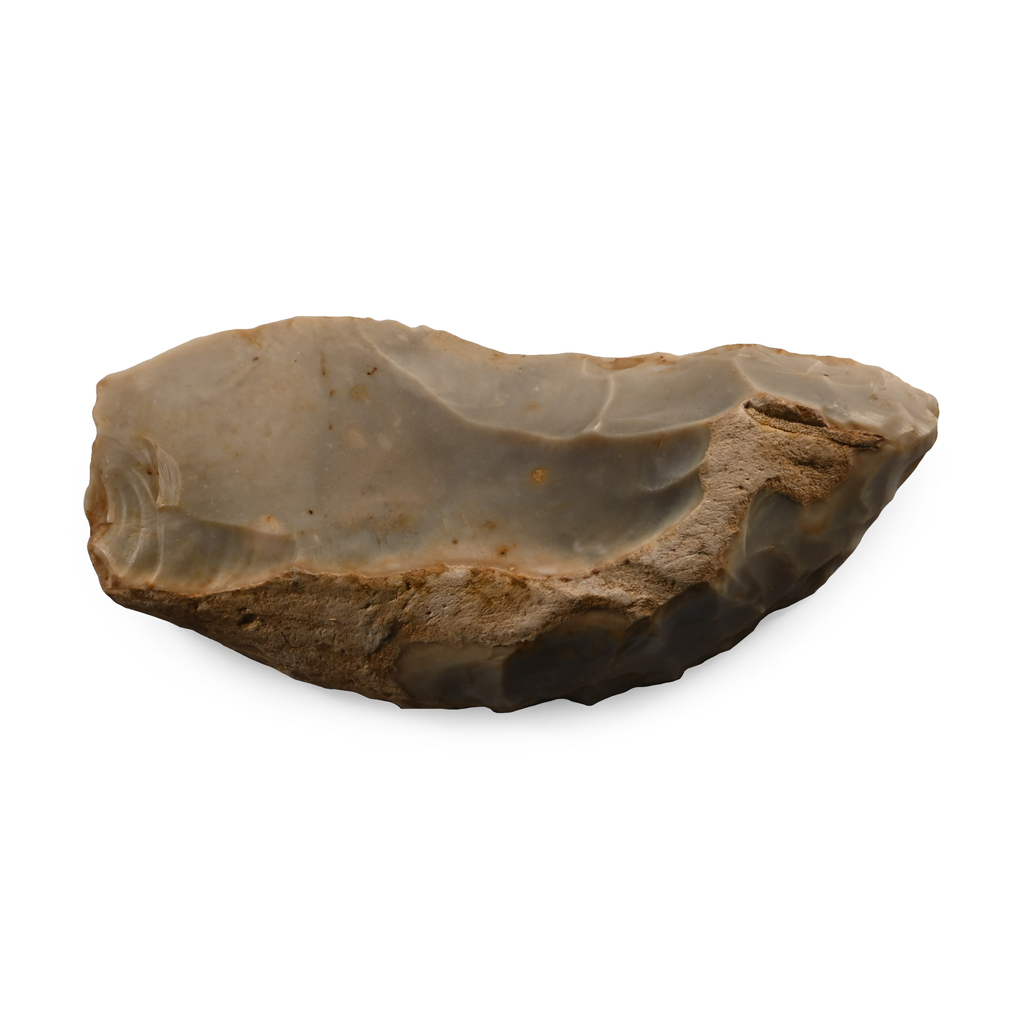 French Stone Age Mousterian Flint Convergent Tool
