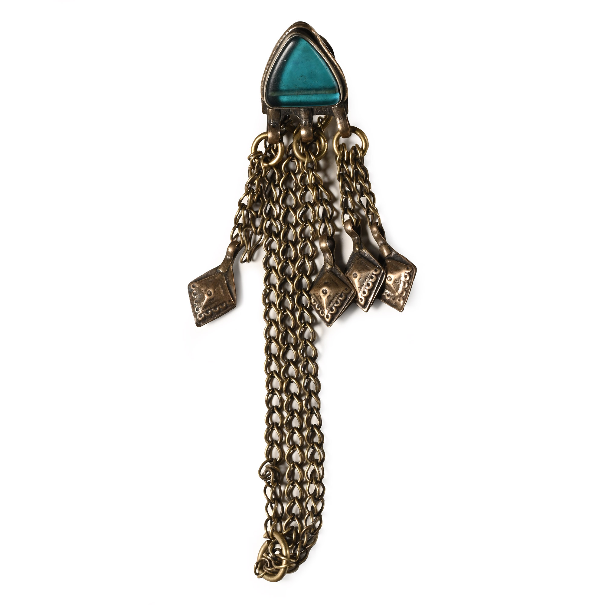 Western Asiatic Silver-Coloured Metal Pendant