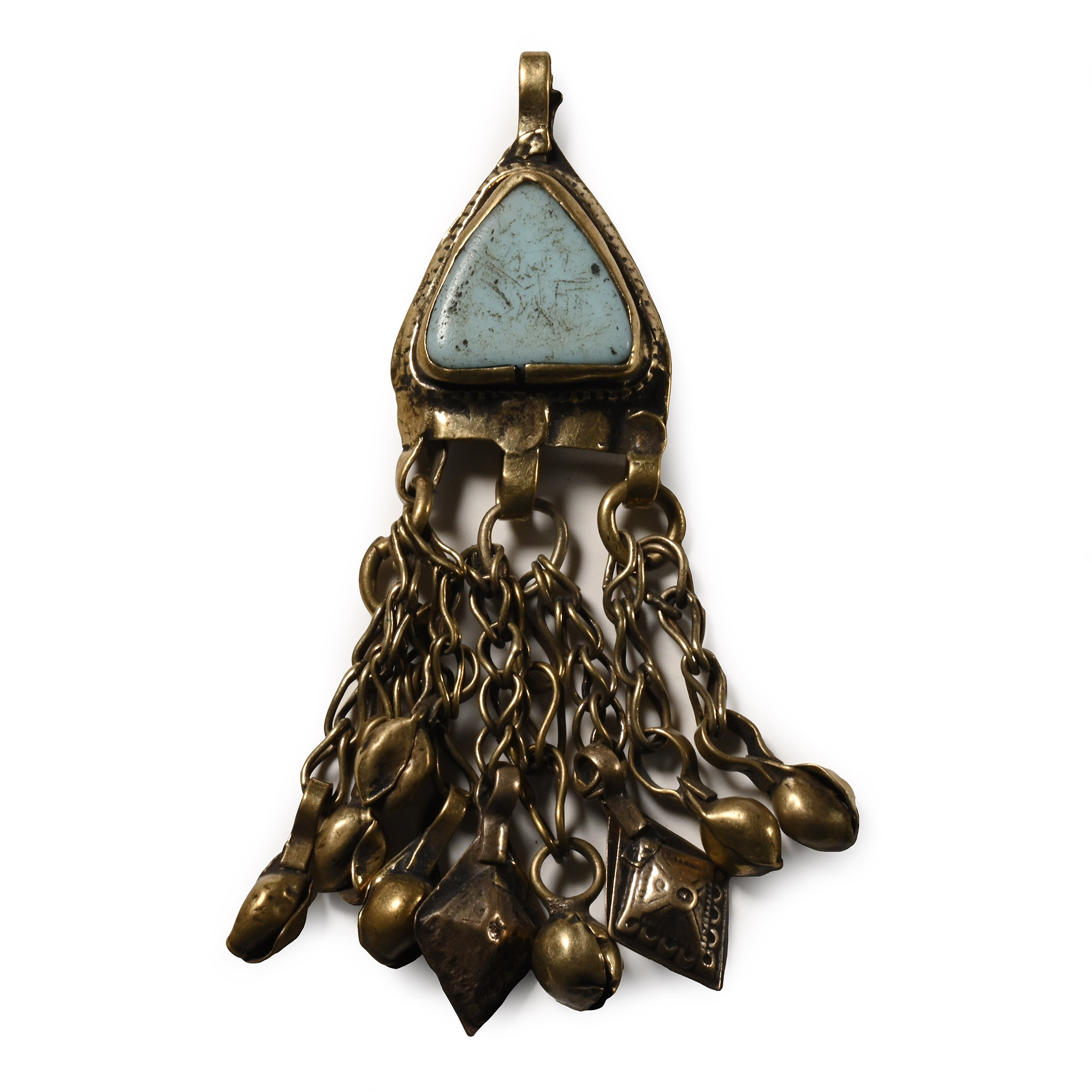 Western Asiatic Silver-Coloured Metal Pendant