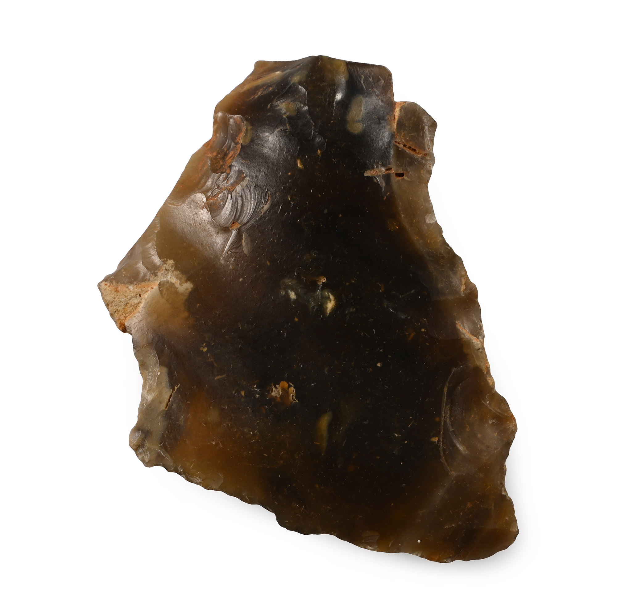 Stone Age Acheulian Twydall Flint Deniculate Flake Scraper