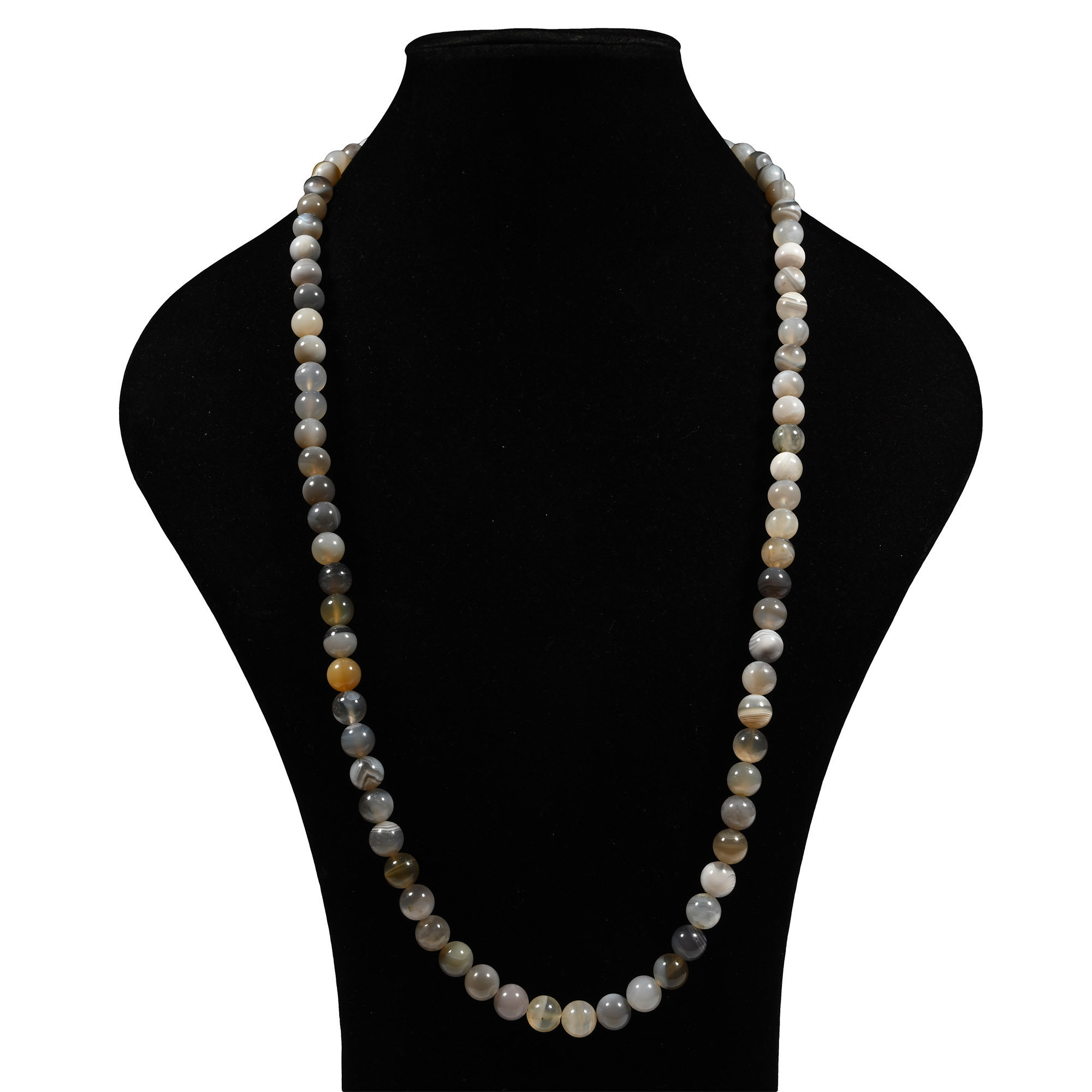 Western Asiatic Agate Bead Necklace String