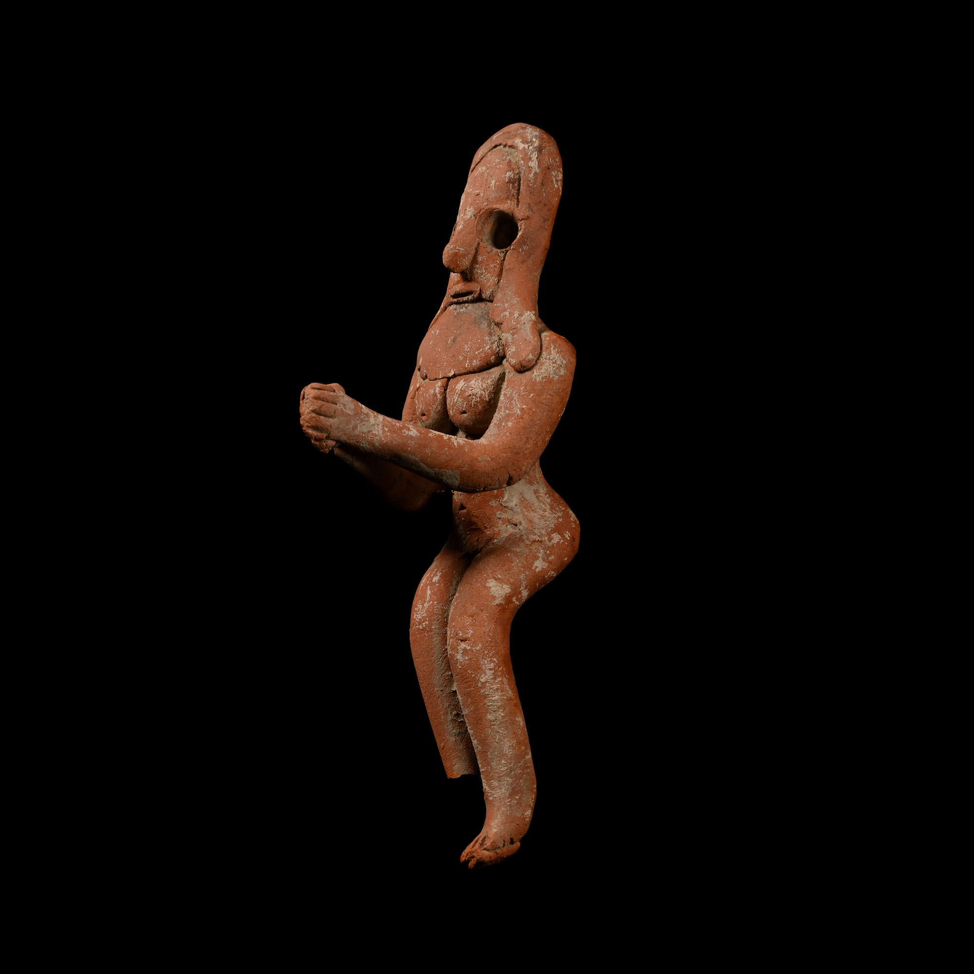 Indus Valley Terracotta Seated Fertility Figure